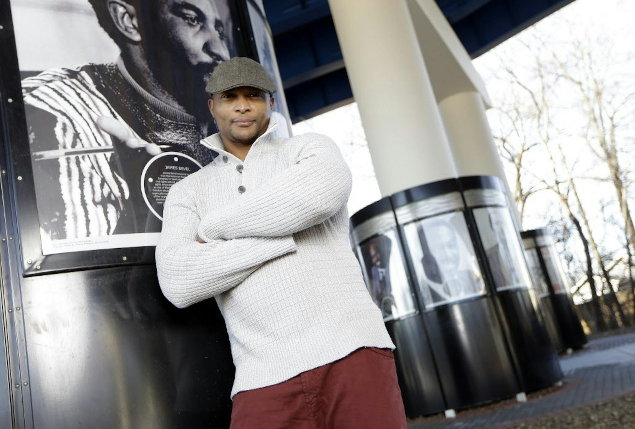 In this Jan. 16, 2015, photo, former Tennessee Titans running back Eddie George poses for photos at an urban improvement project designed and constructed by his landscape and design company, The Edge, in Nashville, Tenn. George is one of many pros who become entrepreneurs after their playing days were over. (AP Photo/Mark Humphrey)