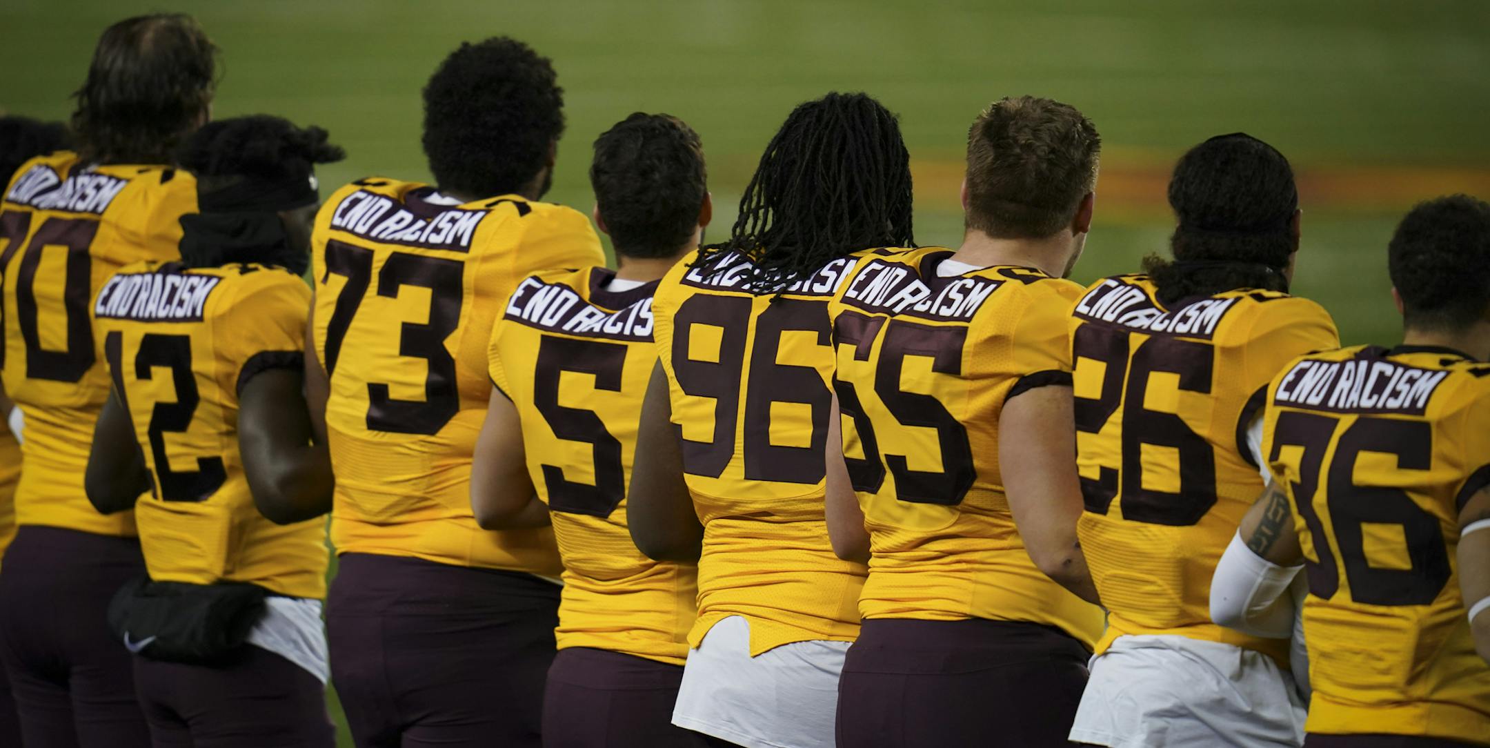 Minnesota Gophers' jerseys for their game against Purdue on Nov. 20.
