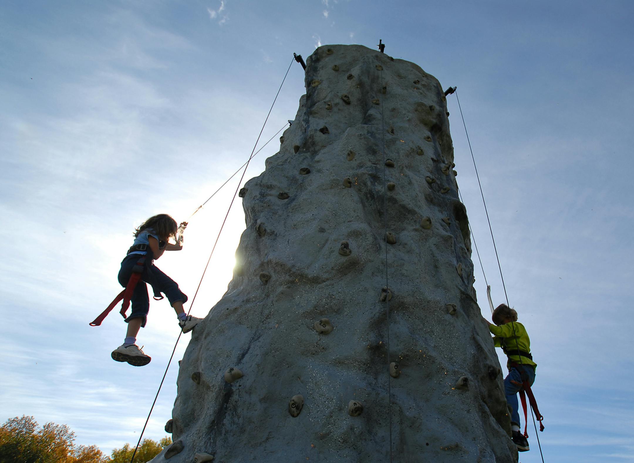 Rock Climbing at a Three Rivers Park District Midsummer Festival. Three Rivers Park District/Derek J. Dickinson