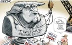Sack cartoon: 'Bernie or bust'