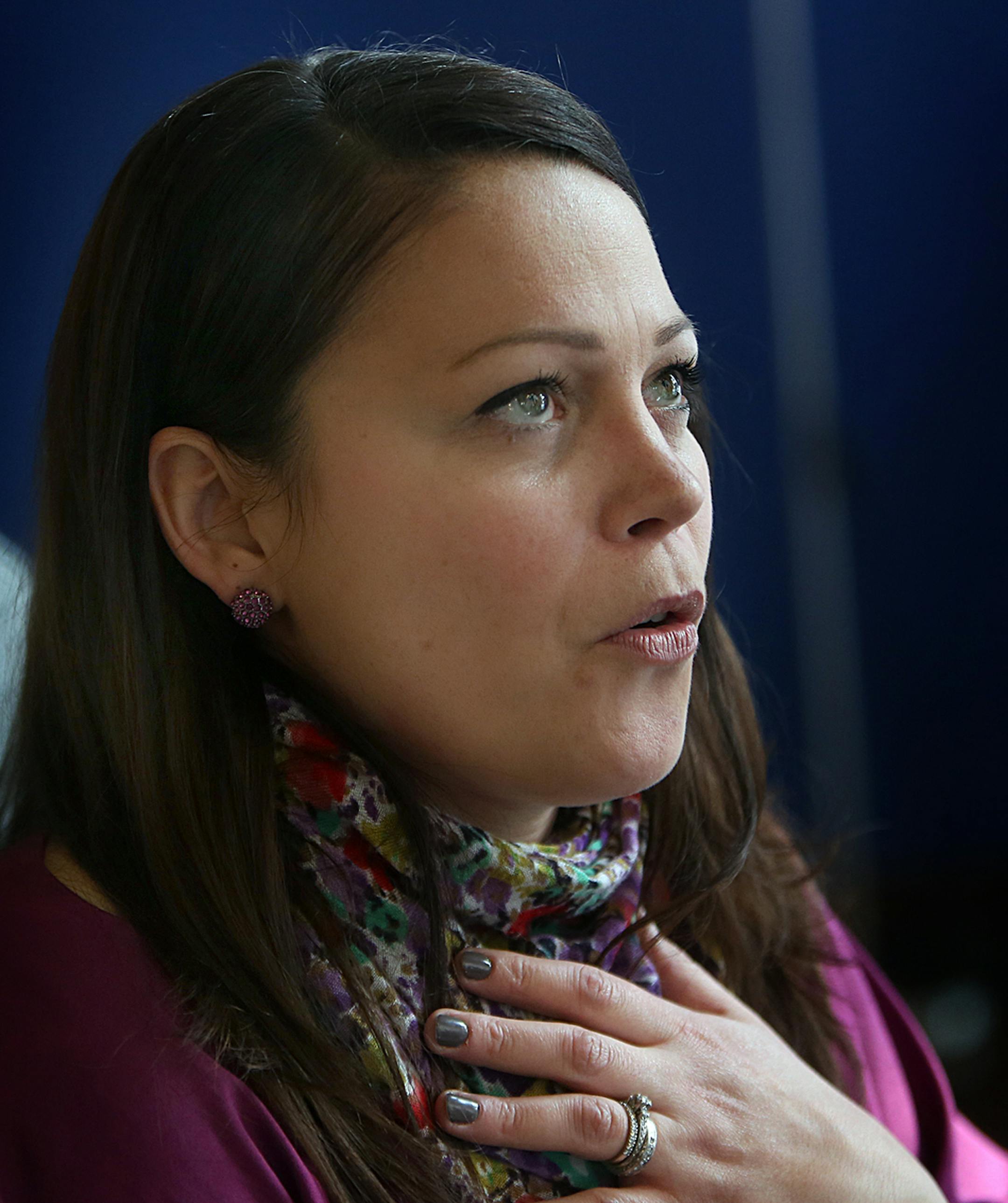 Bree Adams Bill is program manager at St. Paul Domestic Abuse Intervention Project. ] JIM GEHRZ‚Ä¢jgehrz@startribune.com (JIM GEHRZ/STAR TRIBUNE) / March 14, 2013 / 10:00 AM St. Paul, MN ‚Äì BACKGROUND INFORMATION: A woman who was a victim of domestic abuse (identified as Nikki, but that is not her real name), was referred to a St. Paul hair salon by a domestic abuse advocate in order to have her hair styled. As a result of the abuse, Nikki‚Äôs