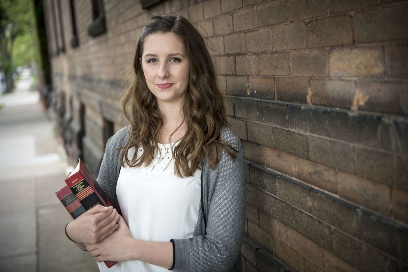 University of Minnesota law student Christina Squiers was photographed outside her apartment near Loring Park Friday afternoon.