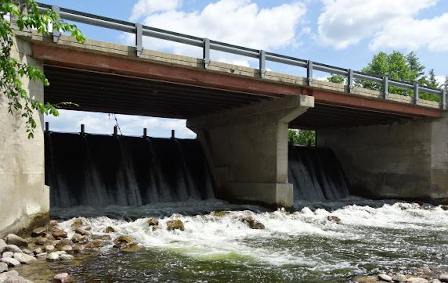 Clearwater Dam in Sinclair Township in northwestern Minnesota.