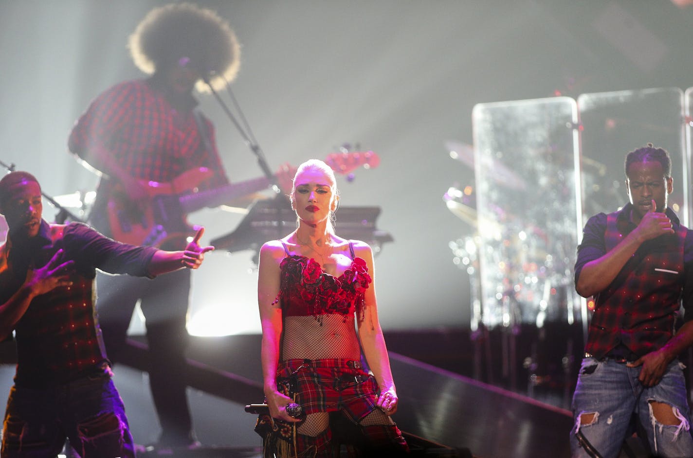 Pop artist Gwen Stefani performed Sunday for a sparsely filled arena on her &#x201c;This Is What the Truth Feels Like Tour&#x201d; at the Xcel Energy Center.