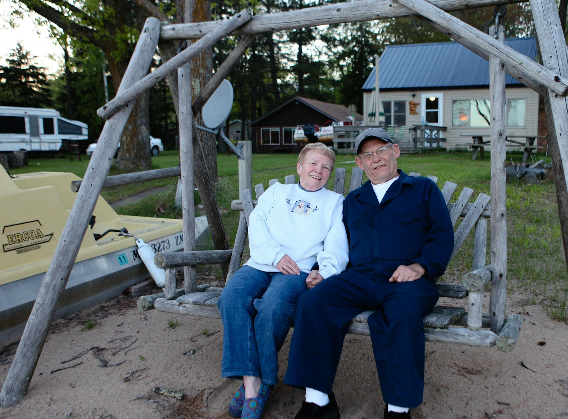 Dave Erickson and his wife, for Cabin Country Outdoors Weekend.