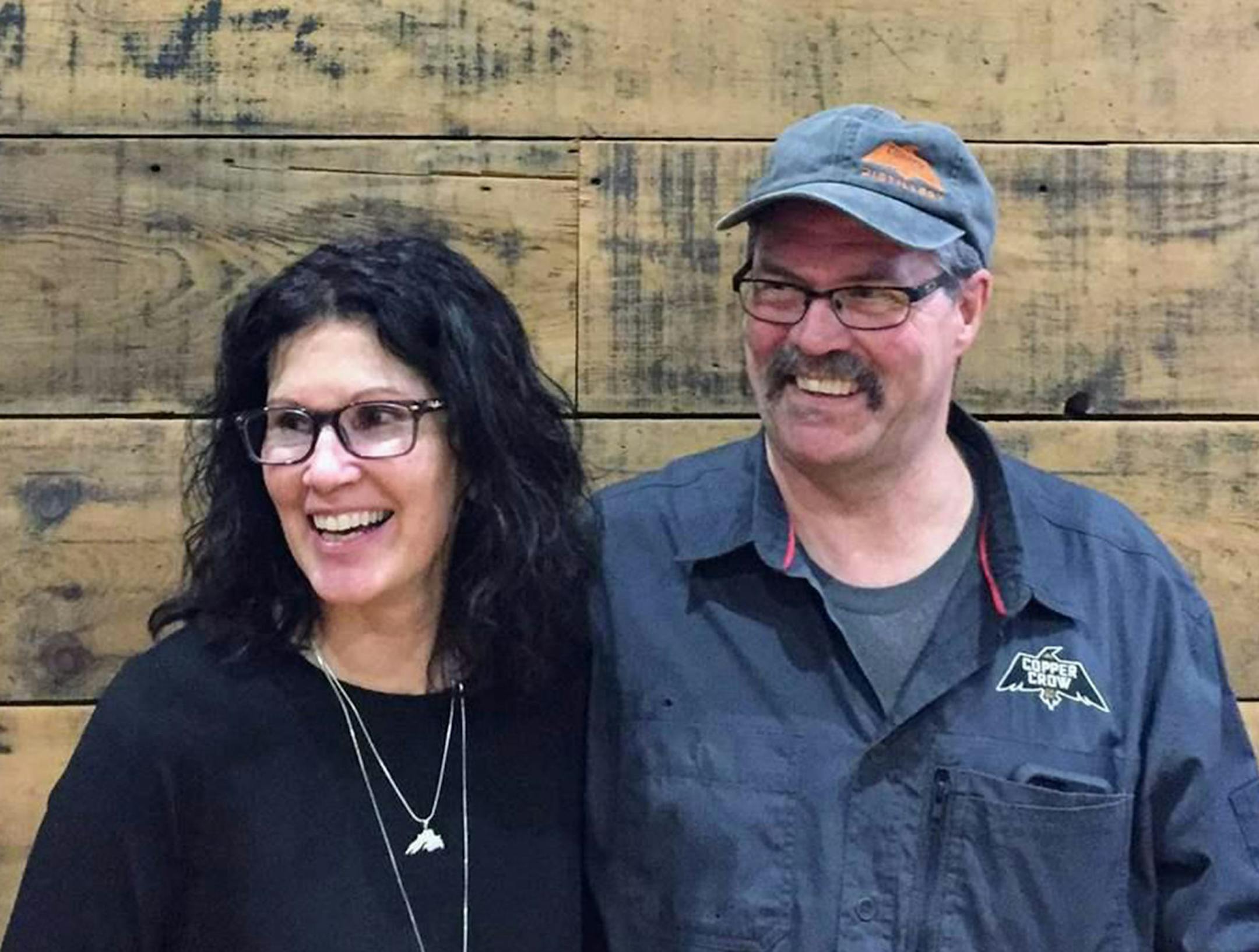 Linda and Curt Basina opened the Copper Crow Distillery on the Red Cliff Reservation in Wisconsin this year, serving vodka and bringing new jobs to the area. (Matt Vasilogambros/The Pew Charitable Trusts)