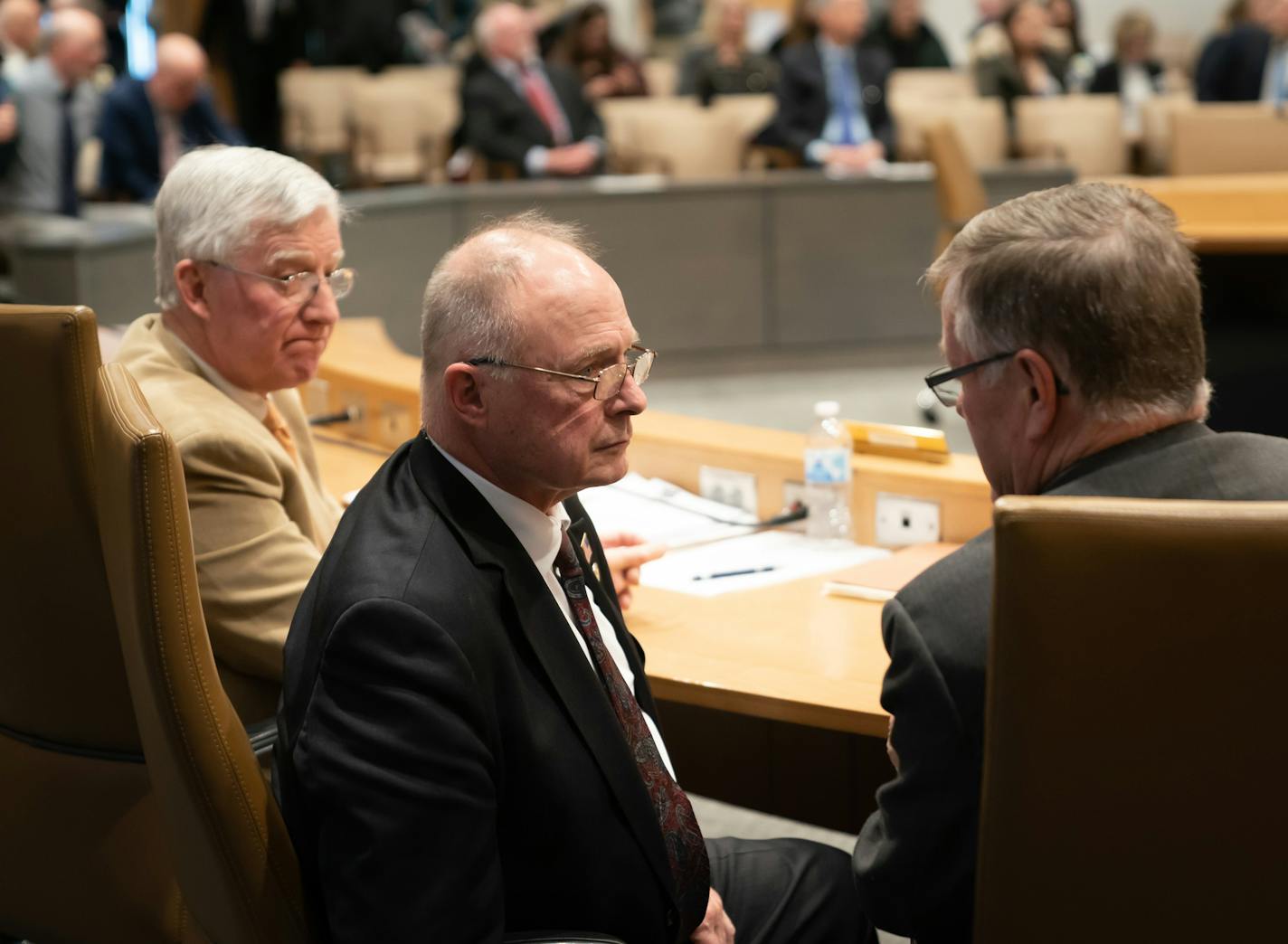 As bill author Melisa Franzen, D-Edina, left the room, Republicans who just effectively killed the bill talked with each other. L to R are Bruce Anderson, Jerry Relph and Bill Ingebrigtsen. ] GLEN STUBBE &#x2022; glen.stubbe@startribune.com Monday, March 11, 2019 By a series of party line votes, the Republican controlled Senate Judiciary and Public Safety Committee voted to effectively kill the bill that would have opened the door for legalization of marijuana for recreational use.