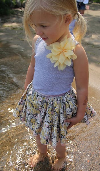 Oh Baby Lotus Flower Vintage Skirt, photo by Tyler Lauer