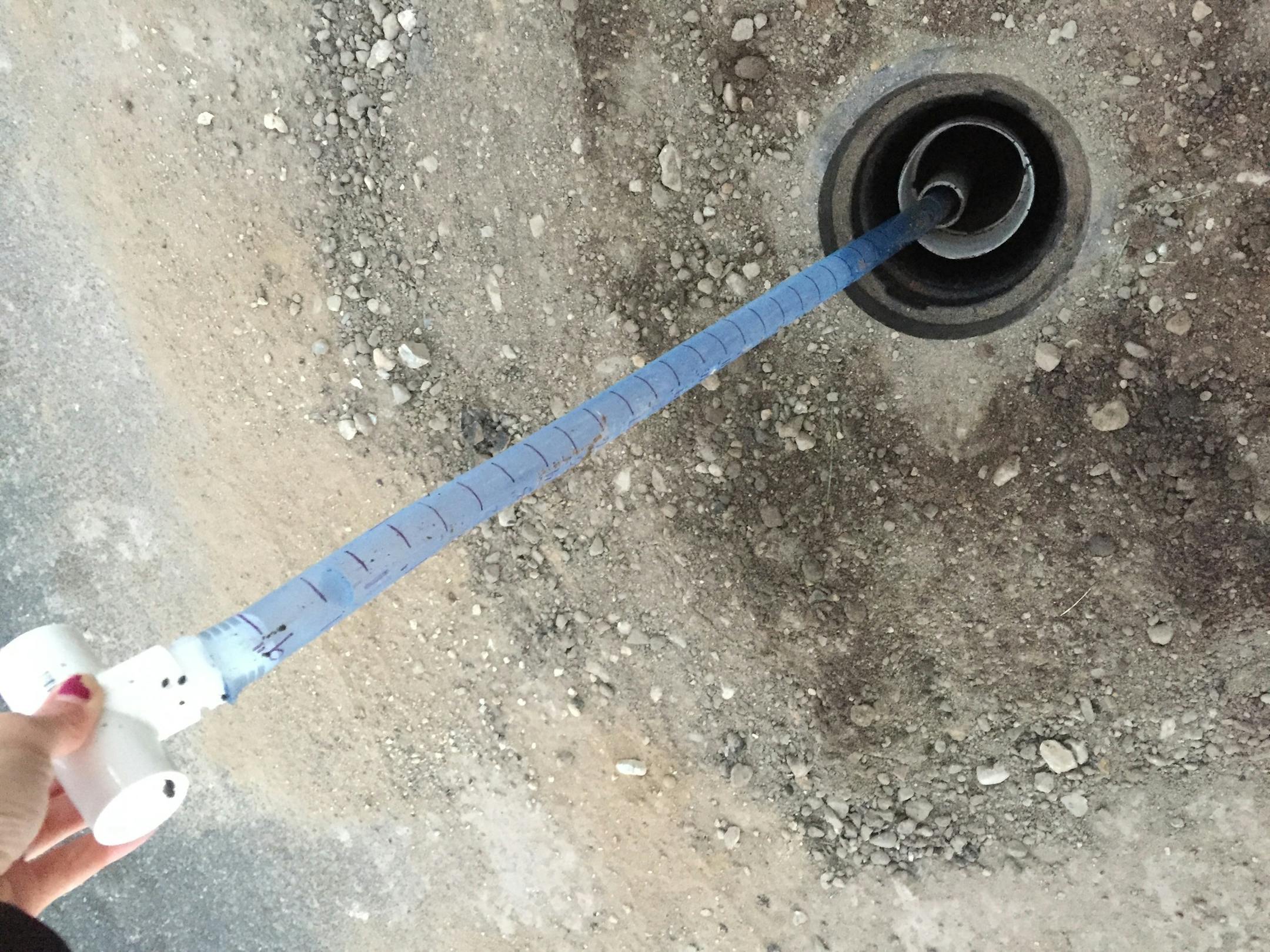 Hennepin County crews measure frost in a new frost sensor in Crystal, one of five sensors located across the north and west metro.