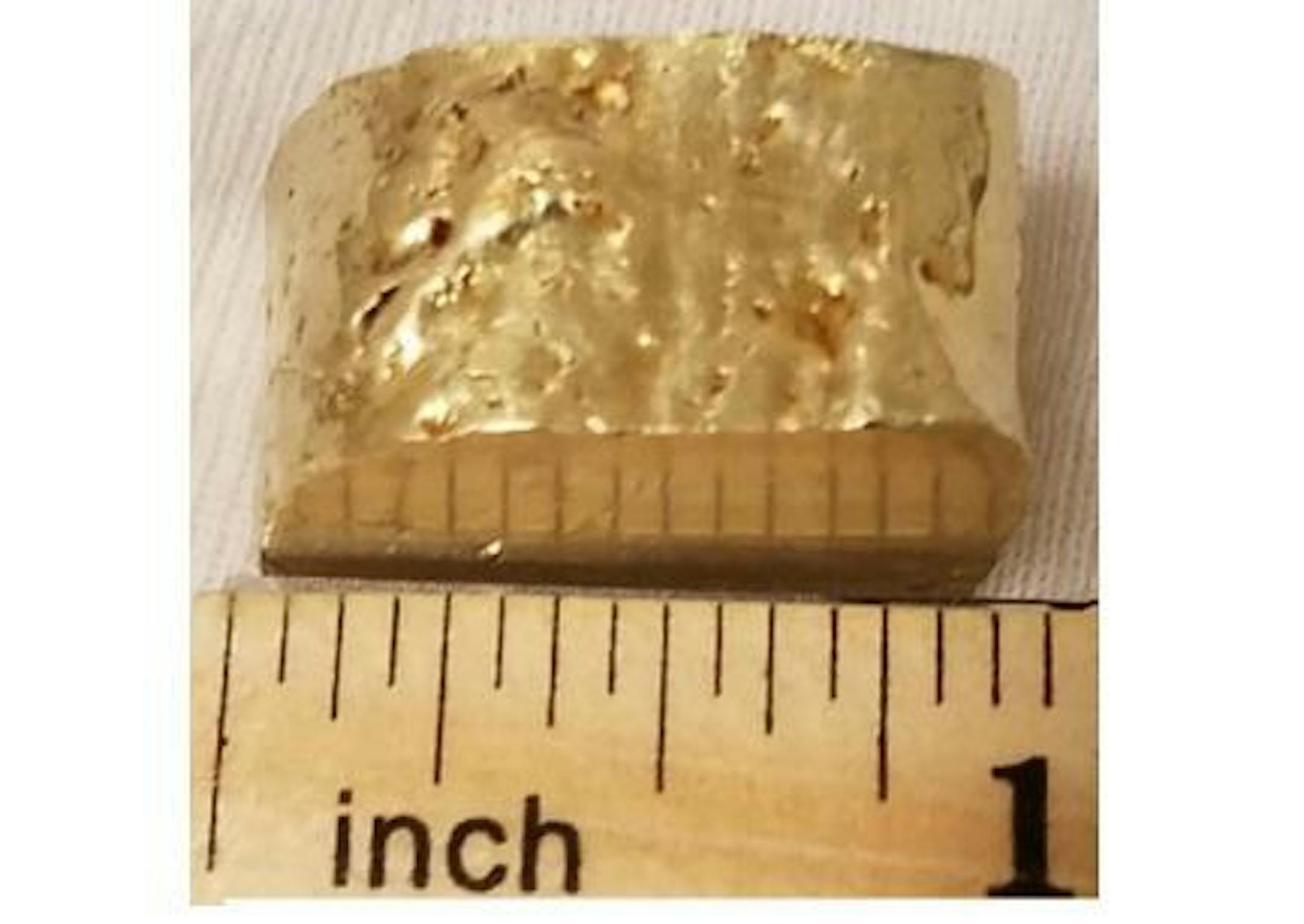 This is all from the gold bar that has been recovered.