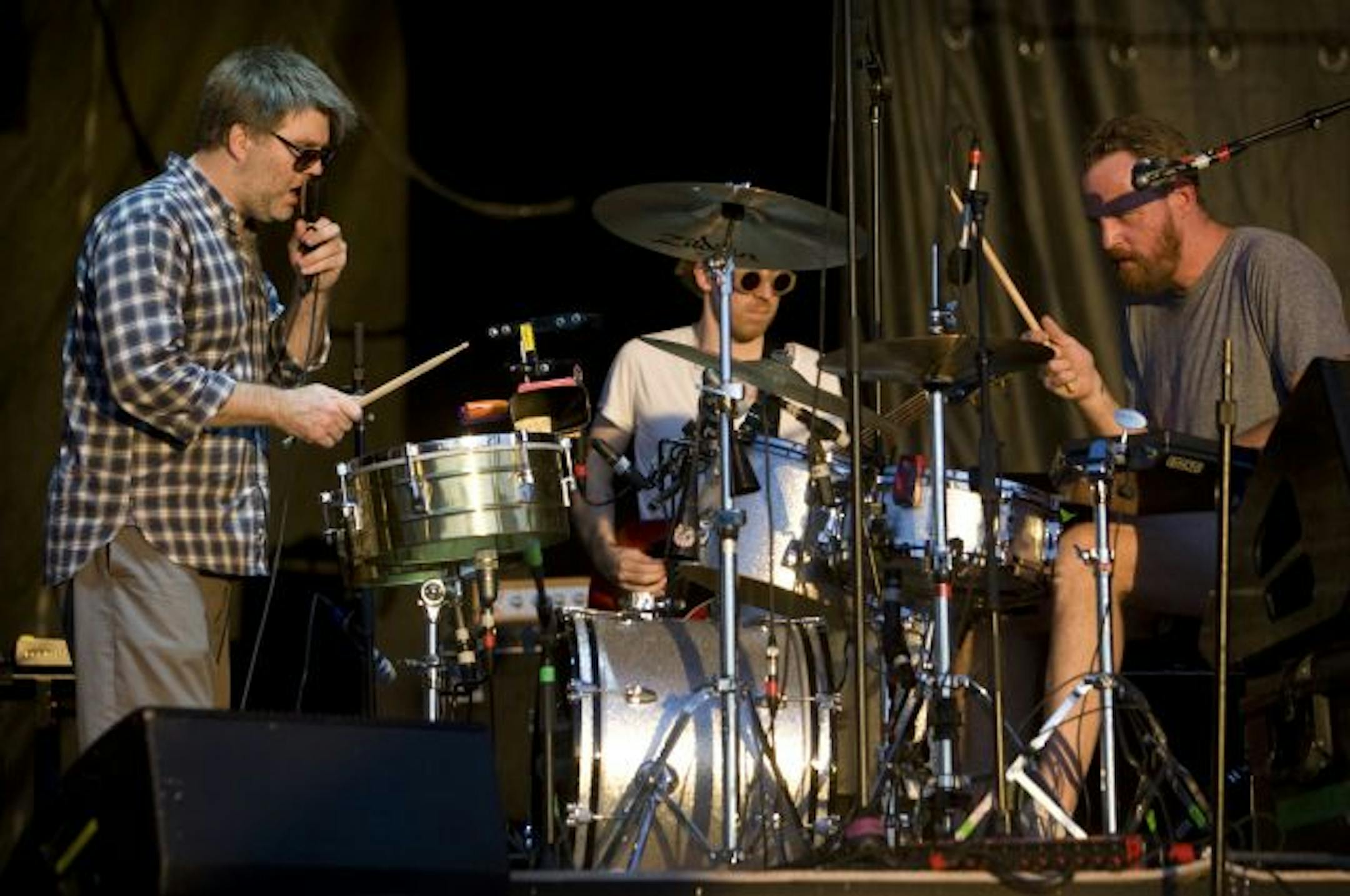 LCD Soundsystem in a recent performance Austin City Limits Music Festival.