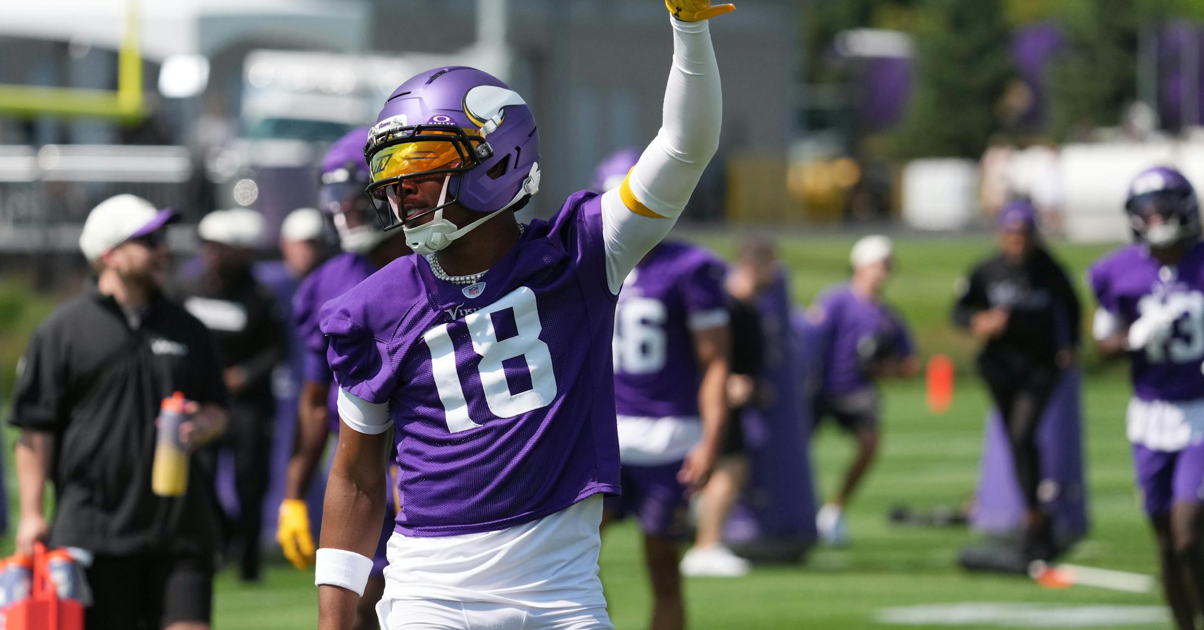 As Vikings training camp opens to fans, Justin Jefferson is the star of the show