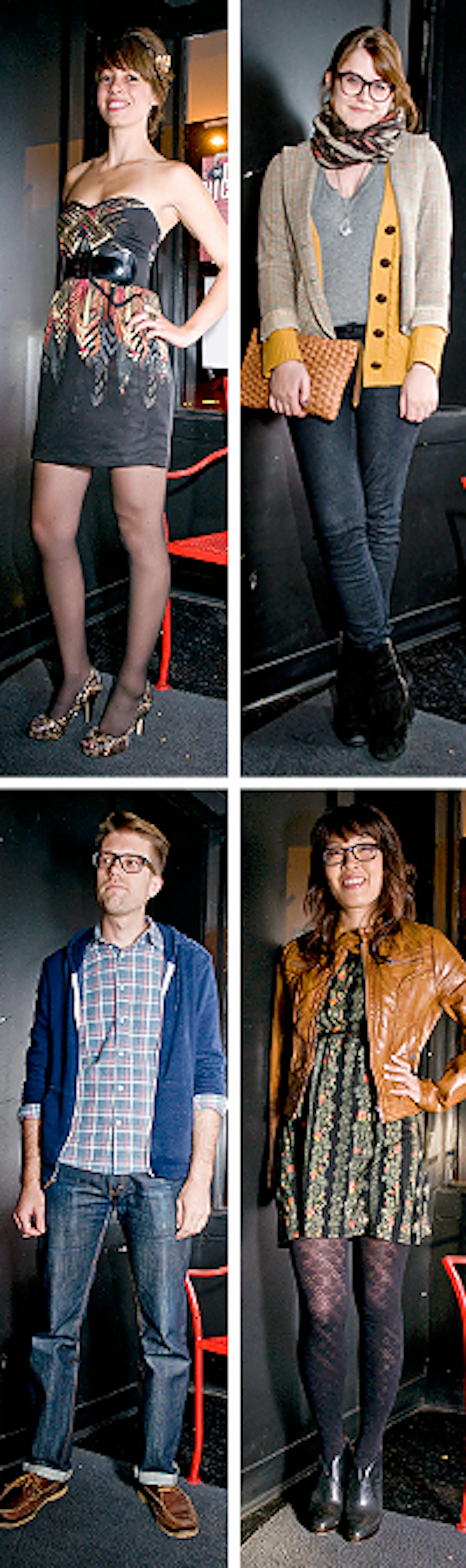 Clockwise from top - Regan Smith, Emma Trithart, Korly Devries, Christian Dahlager
