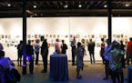 Dozens of supporters came out for the 8th Annual $99 Art Sale at the Soap Factory gallery in Northeast Minneapolis on September 27.