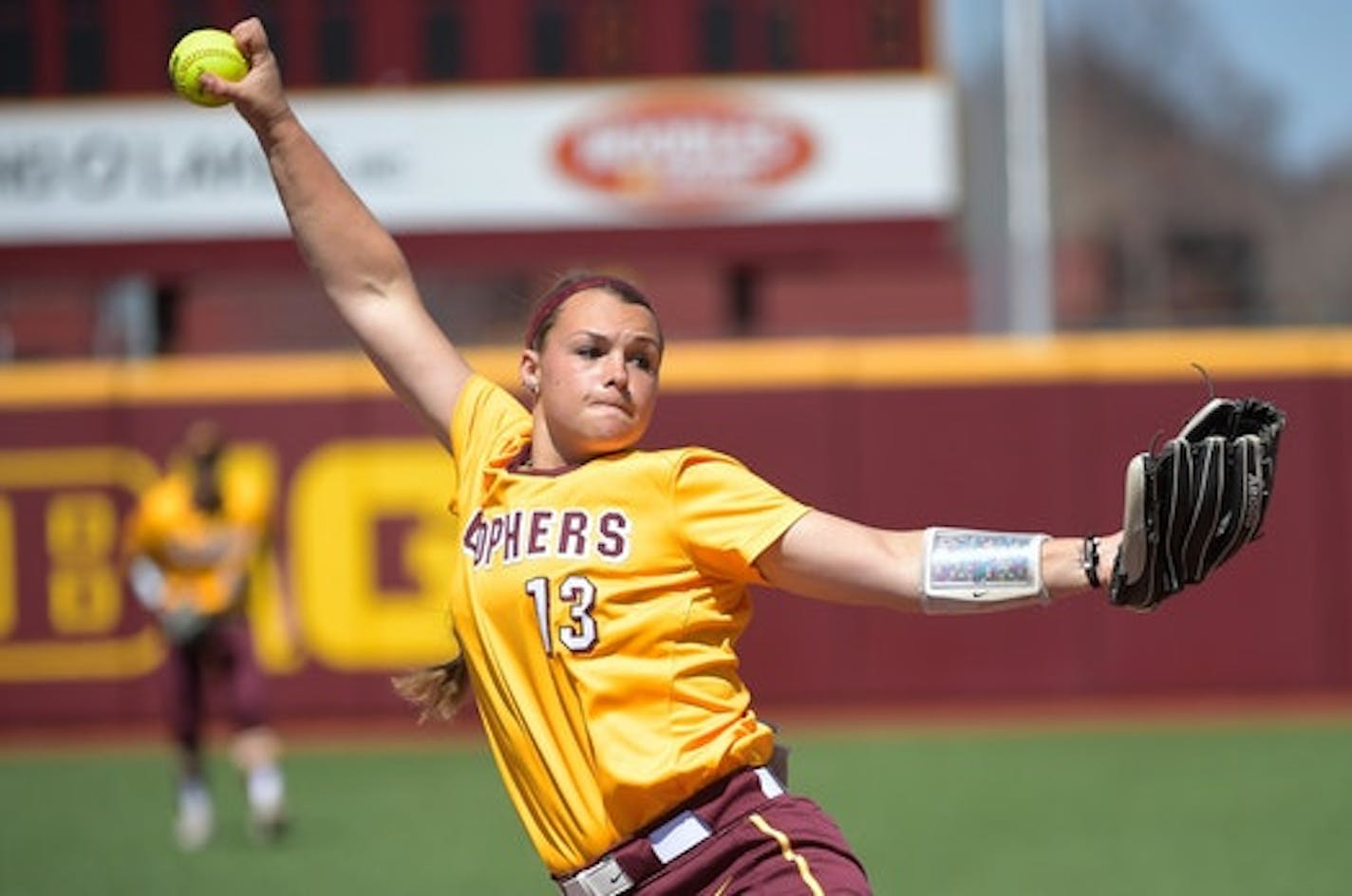 Amber Fiser of the Gophers.