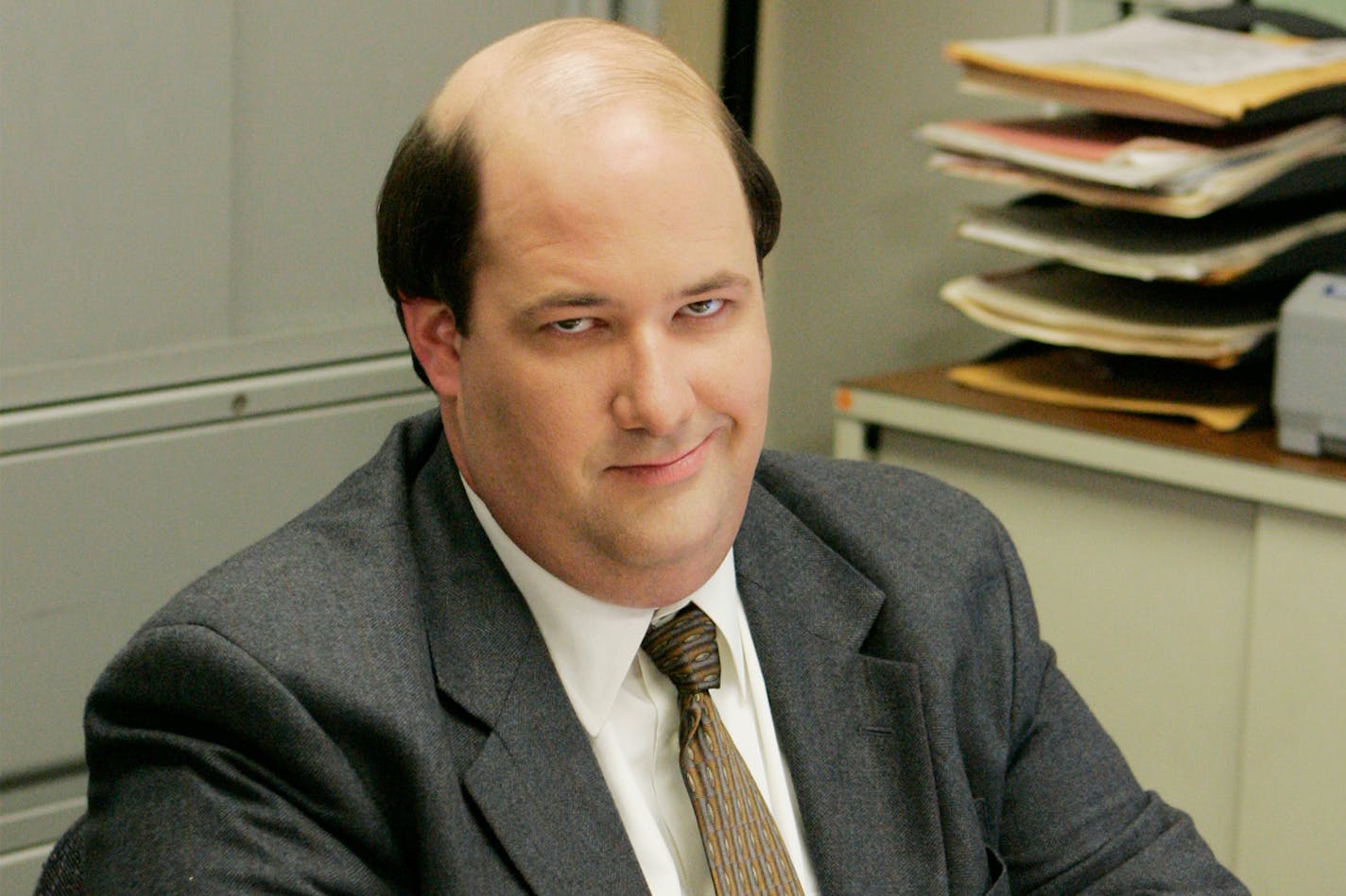 THE OFFICE — "Chair Model" Episode 10 — Aired 04/17/2008 — Pictured: Brian Baumgartner as Kevin Malone (Photo by Chris Haston/NBCU Photo Bank/NBCUniversal via Getty Images via Getty Images)