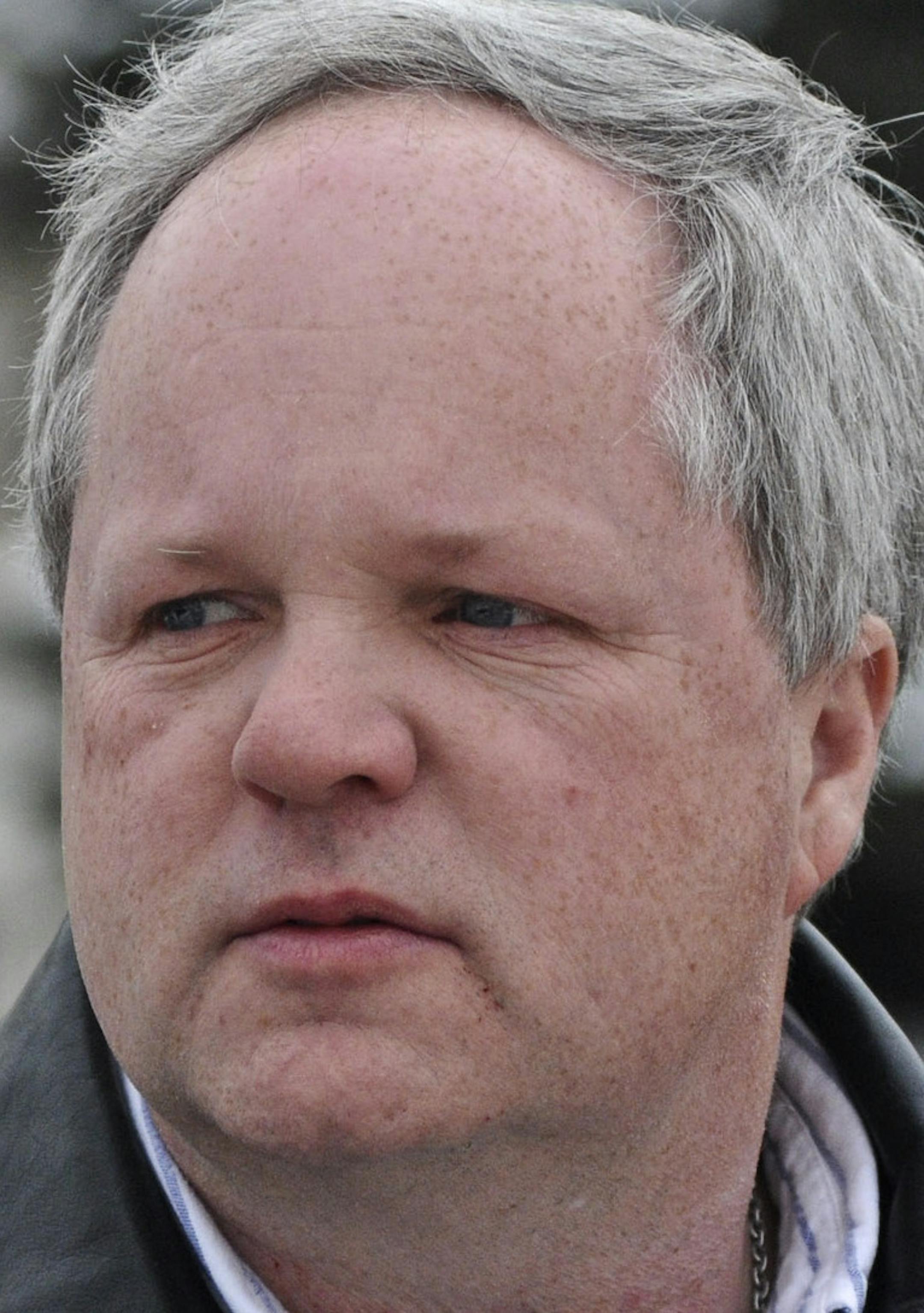 Richard Sennott/Star Tribune. Richard.Sennott@startribune.com Fairbault Mn. Thursday 2/24/11 An abbreviated trial was held on Thursday morning in the Rice County Courthouse where the prosecutor and defense made closing arguments, concerning William Melchert-Dinkel who is the nurse charged with aiding in suicide of two people in Canada.William Melchert-Dinkel, left the courthouse escorted by Rice County sheriff's deputies.