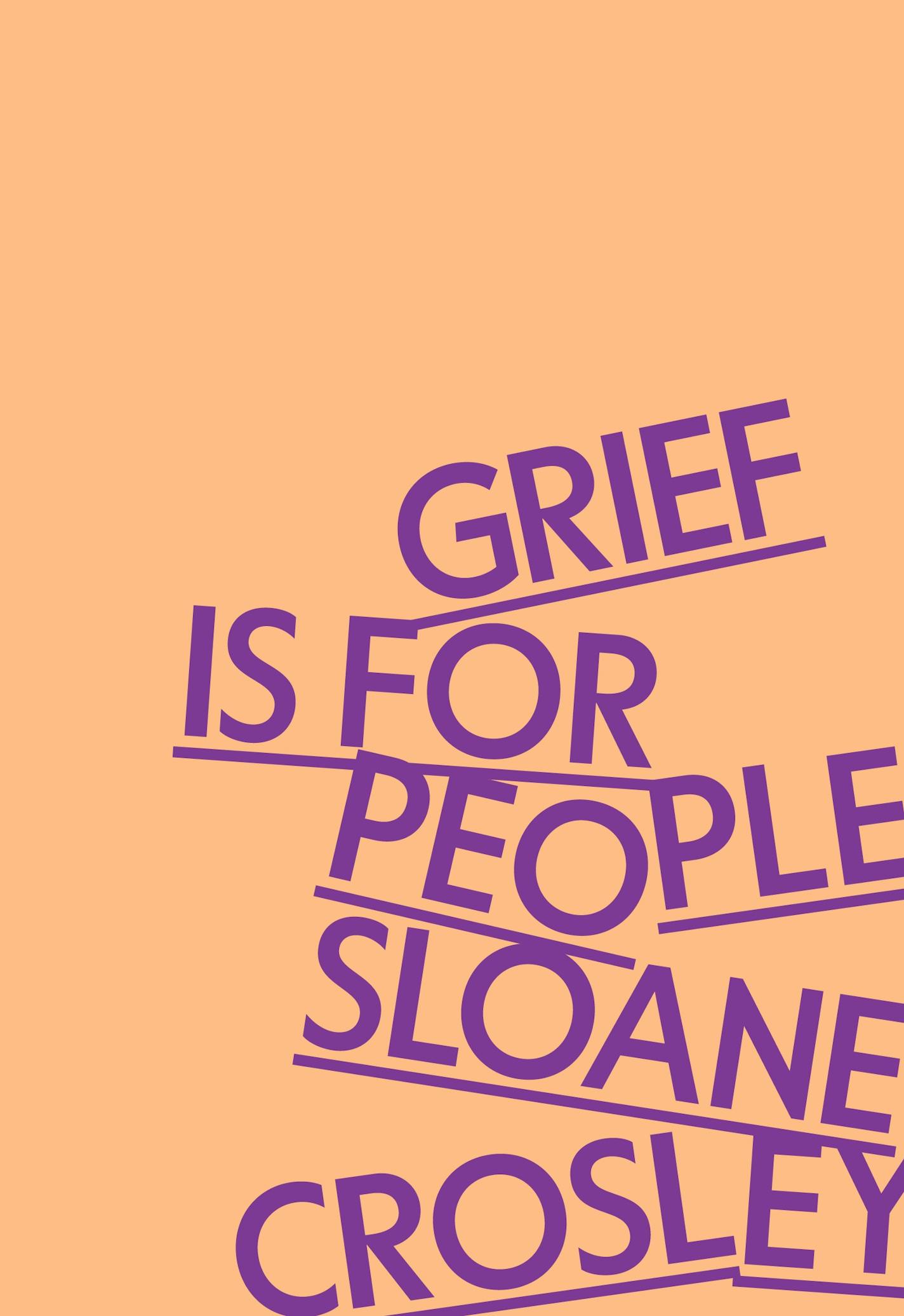 peach-colored cover of "Grief Is for People"