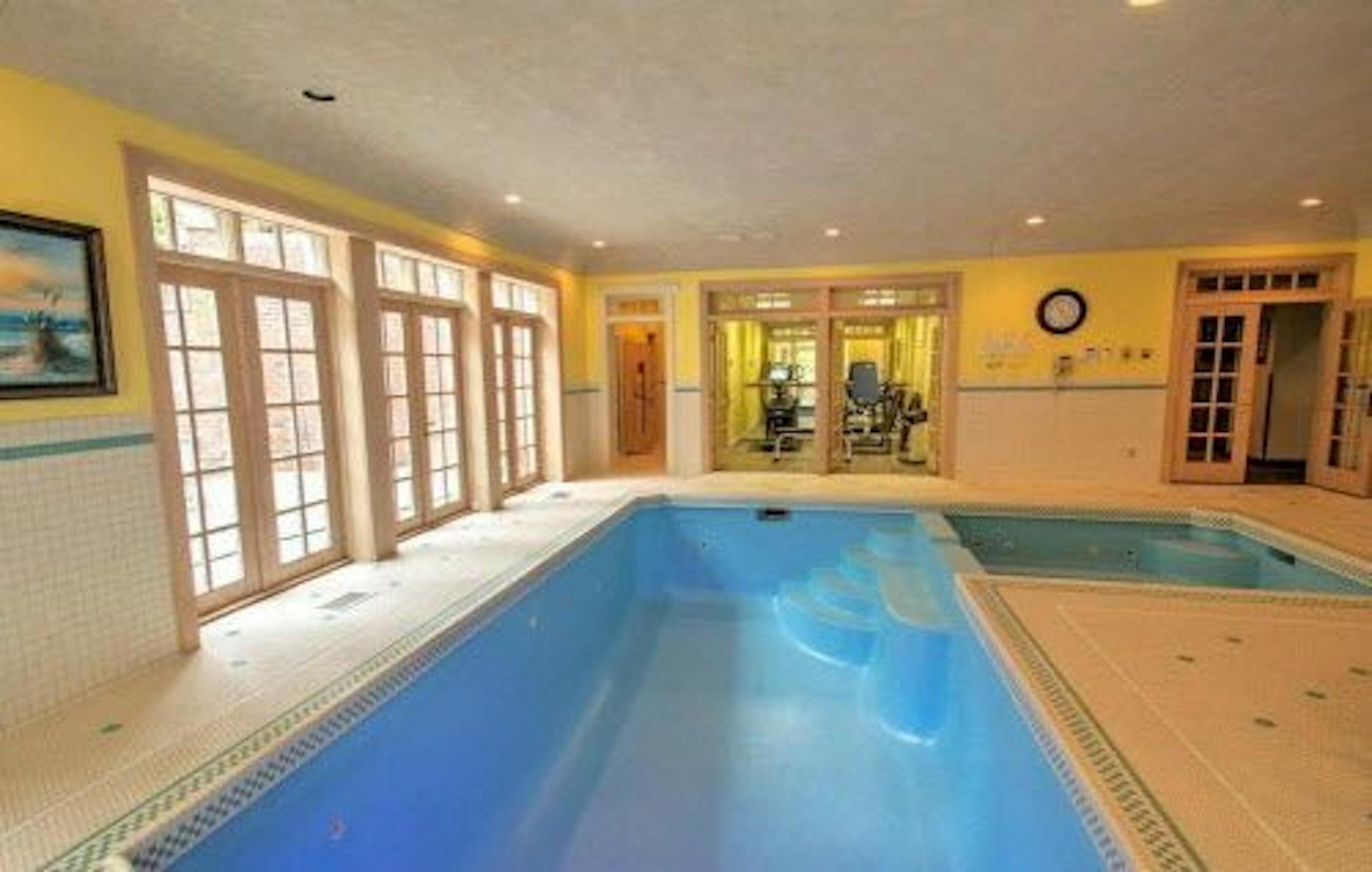The indoor pool.