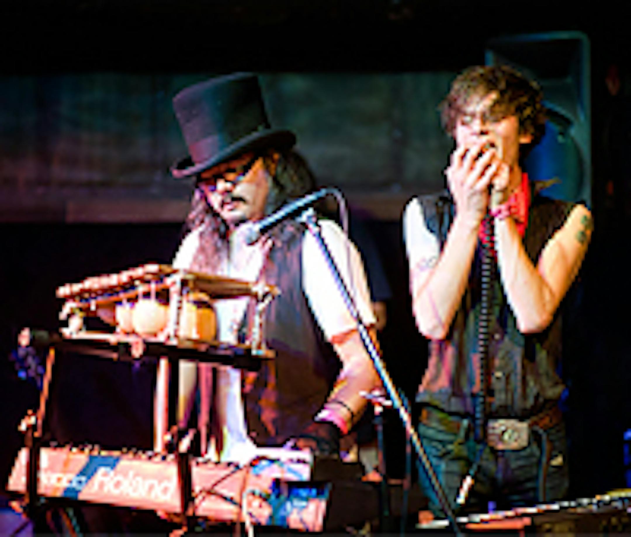 Keyboardist Sergio Hernandez and frontman Orion Treon of Phantom Tails