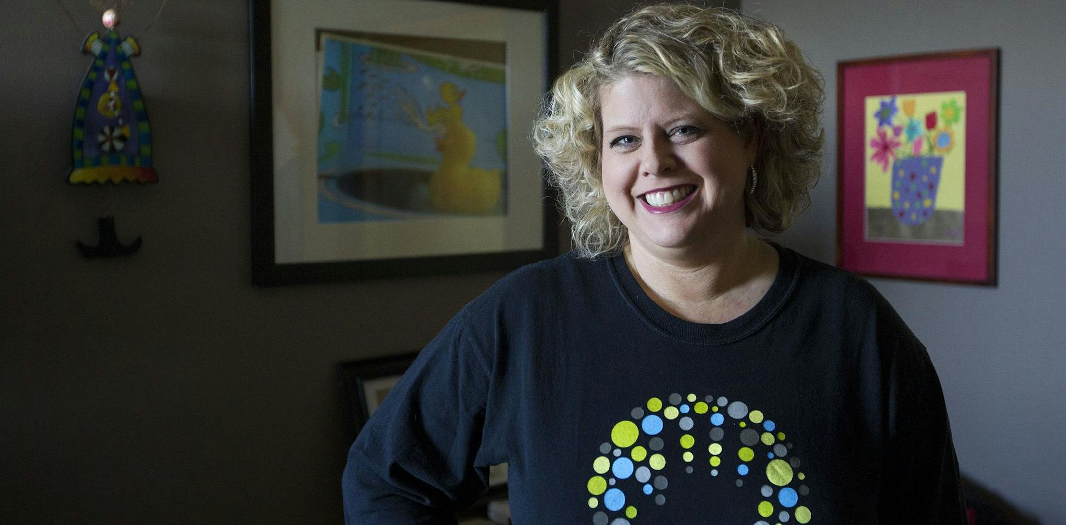 Kristin Schurrer, executive director of Hands On Twin Cities, stands in her office in Minneapolis October 23, 2014. (Courtney Perry)