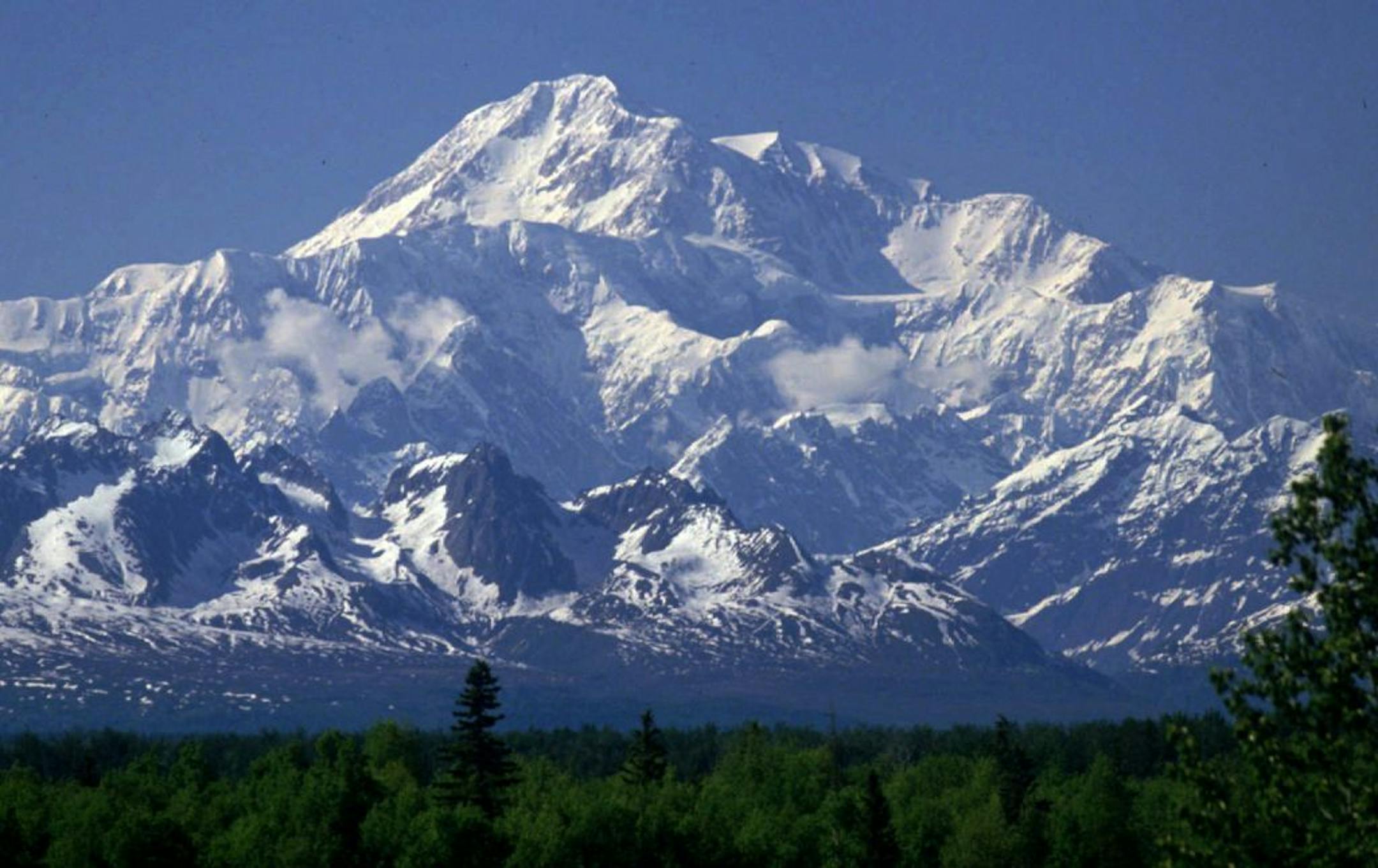 FILE- This undated file photo shows Mount McKinley as seen from Talkeetna, Alaska.