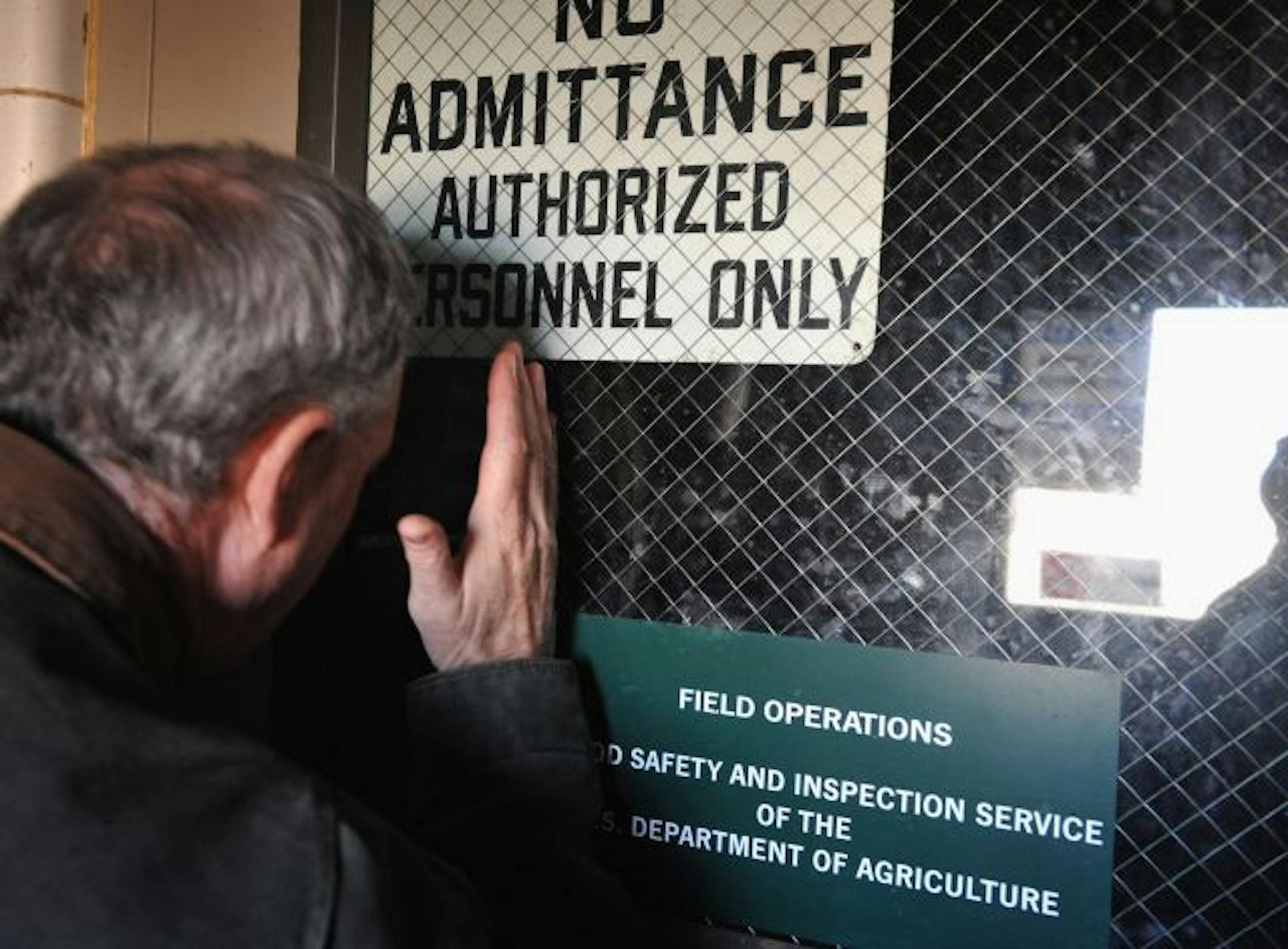 Bill Gilger looked into the field operations office for the department of agrigulture to point out that bottled drinking water was available in numerous locations around his plant. North Star Beef was was bustling last week with over 200 employees. The plant closed Wednesday and laid off its workers when USDA pulled its inspectors over a dispute over high levels of naturally occurring arsenic in the water from North Star's 385-foot-deep well.