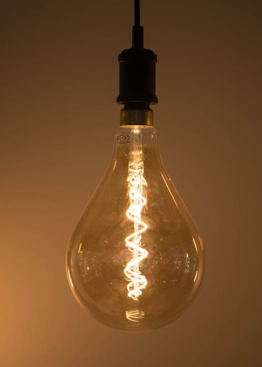 A Philips Classic LED light bulb.