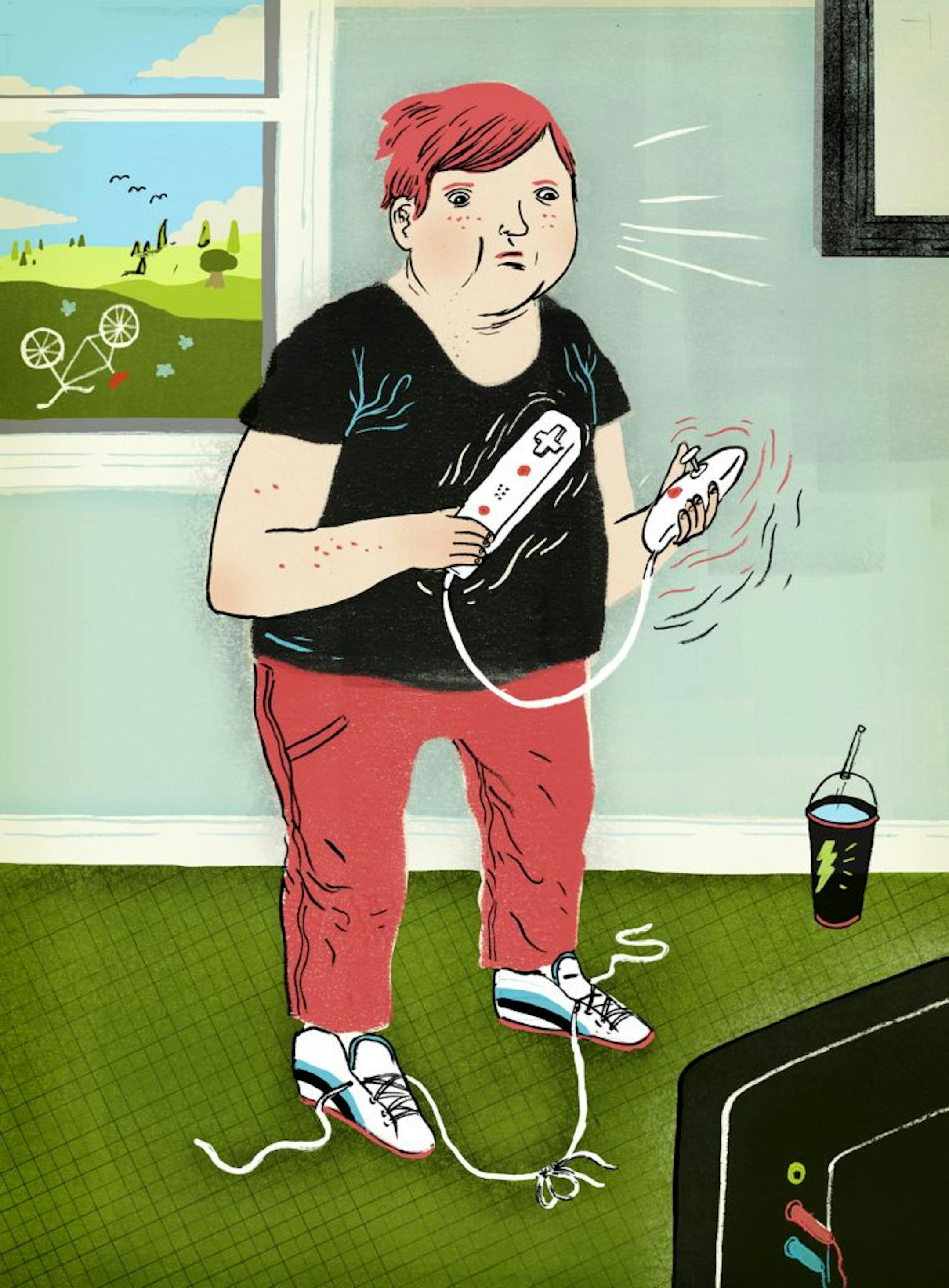 Researchers found �no evidence� that children who received active video games were more active than children who received inactive video games. (Byron Eggenschwiler/The New York Times) -- NO SALES; FOR EDITORIAL USE ONLY WITH STORY SLUGGED EXERGAMES-INACTIVITY-ADV24. ALL OTHER USE PROHIBITED. -- PHOTO MOVED IN ADVANCE AND NOT FOR USE - ONLINE OR IN PRINT - BEFORE JUNE 24, 2012.