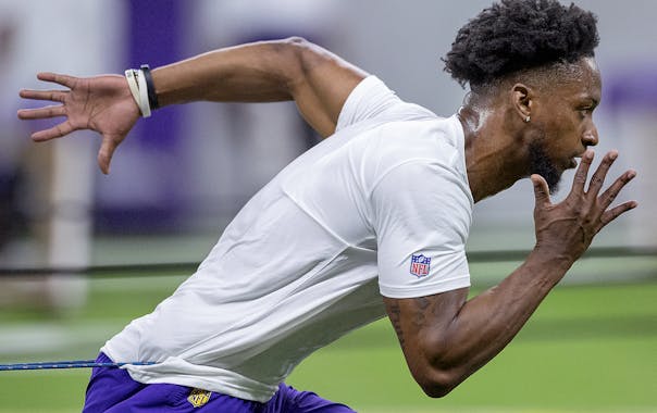 Vikings defensive coordinator Brian Flores is paying particular attention to Akayleb Evans, among other cornerbacks, as the team prepares for next sea
