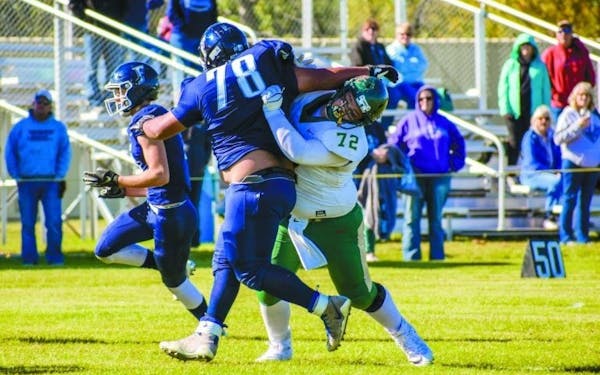 Isaac Folland (72), a center and defensive lineman for Kittson County Central, is committed to North Dakota.