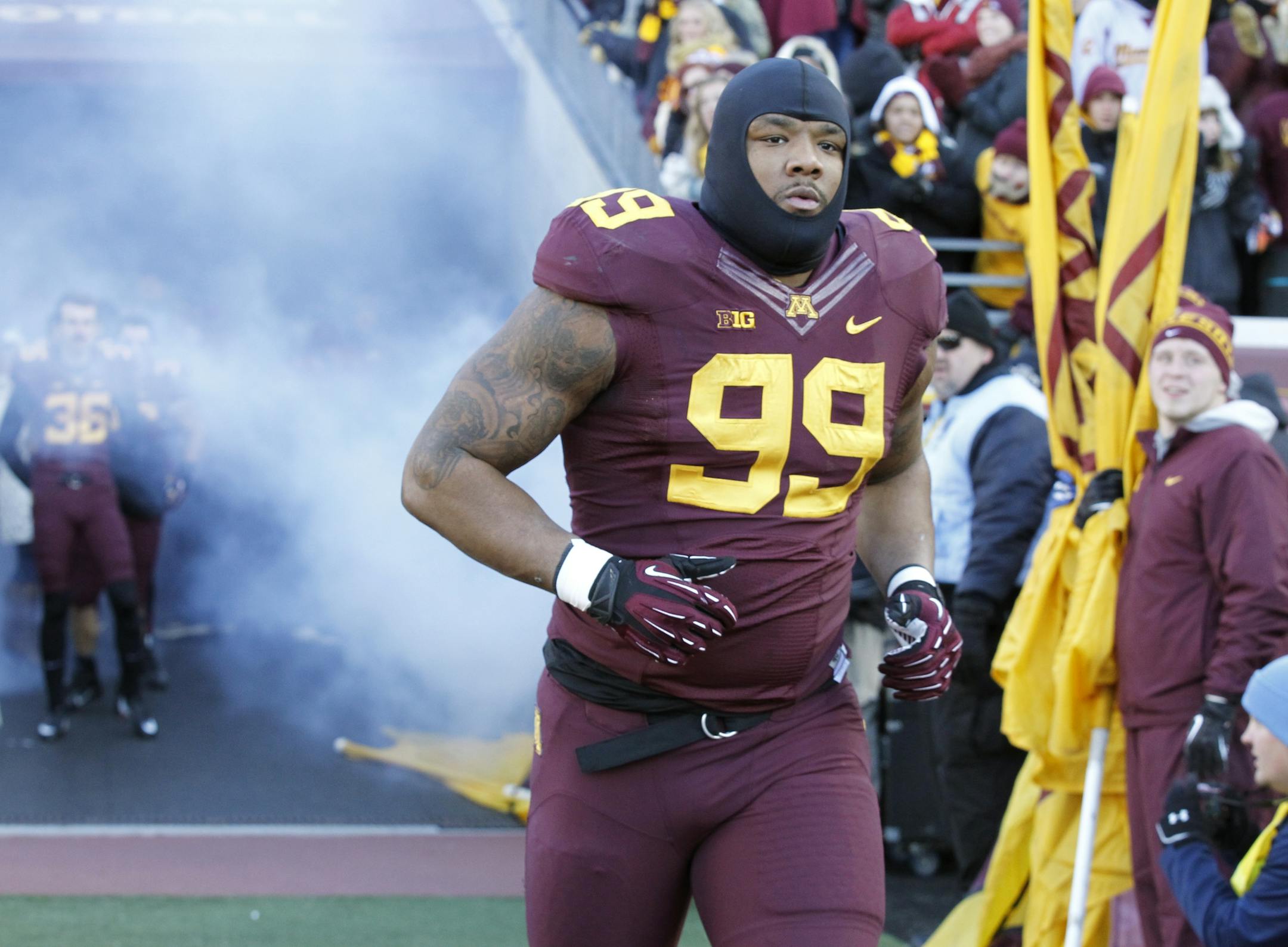 Gophers defensive lineman Ra'Shede Hageman