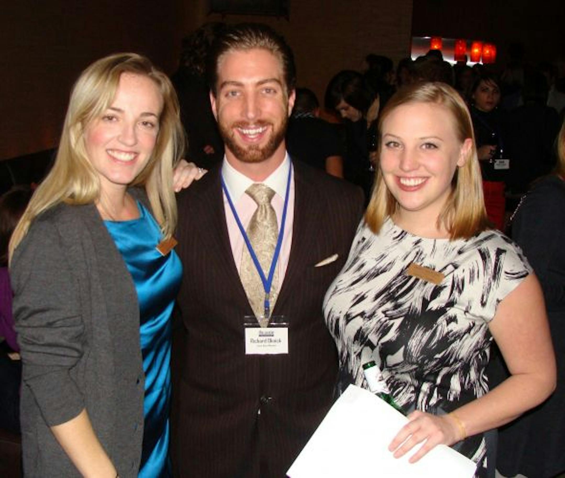 Sara Glassman, sglassman@startribune.com Hennepin Theatre Trust's new young professional group The Scene debuted at Bradstreet before opening night of "In the Heights." Katie Wilinski, Hennepin Theatre Trust; board member Richard Oknick, Crave; and Kathryn Tjaden, Hennepin Theatre Trust.