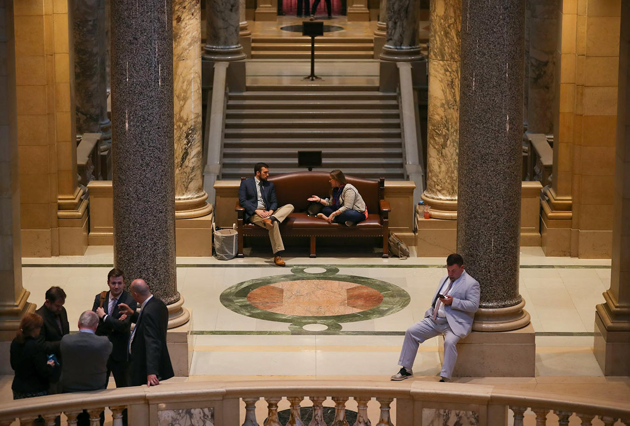 Lobbyists, spectators, and others waited out the final day of the legislative session as both the senate and the house were in recess late Monday afternoon.