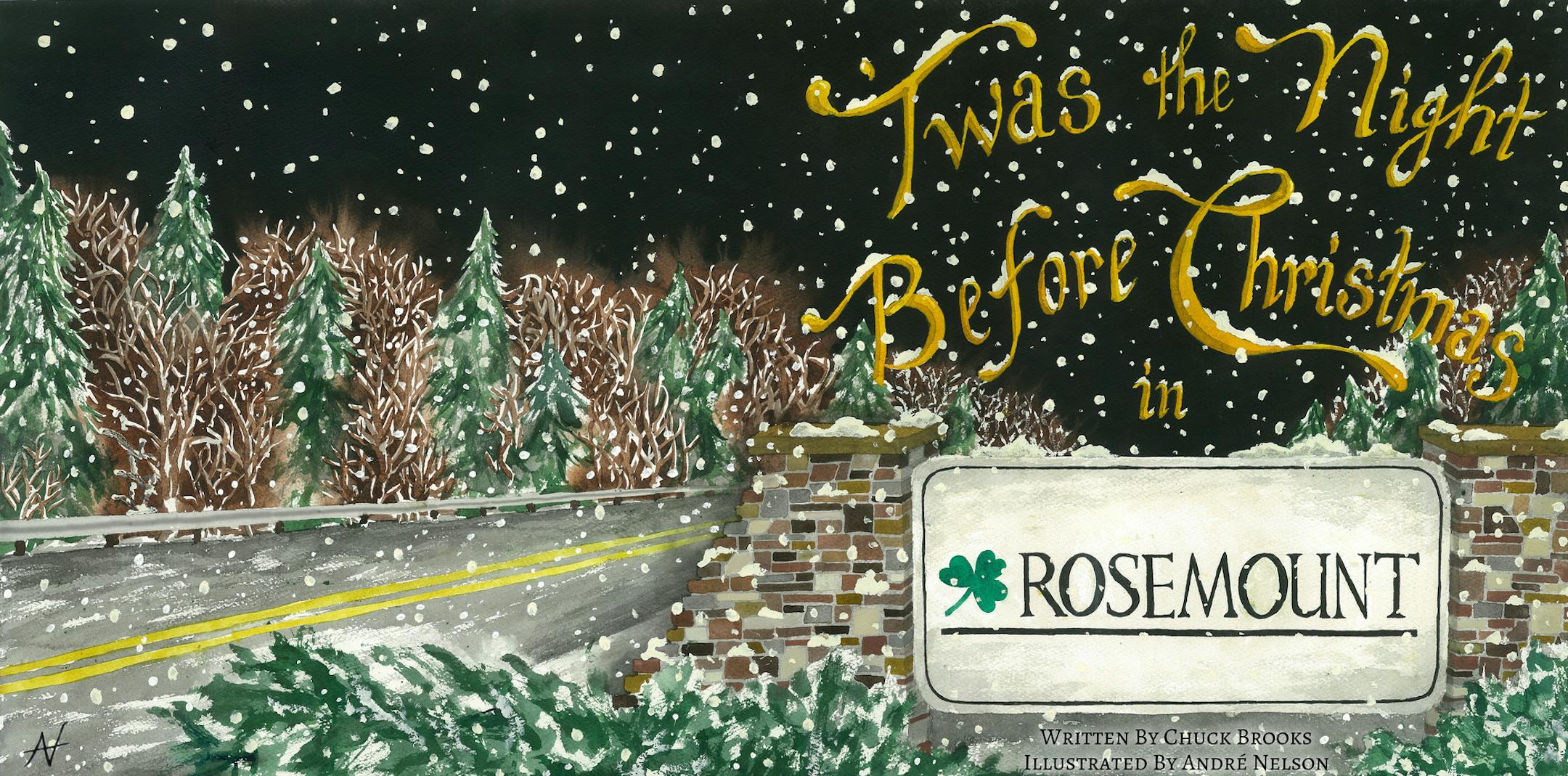 Courtesy Andre Nelson The cover of "'Twas the Night Before Christmas in Rosemount."