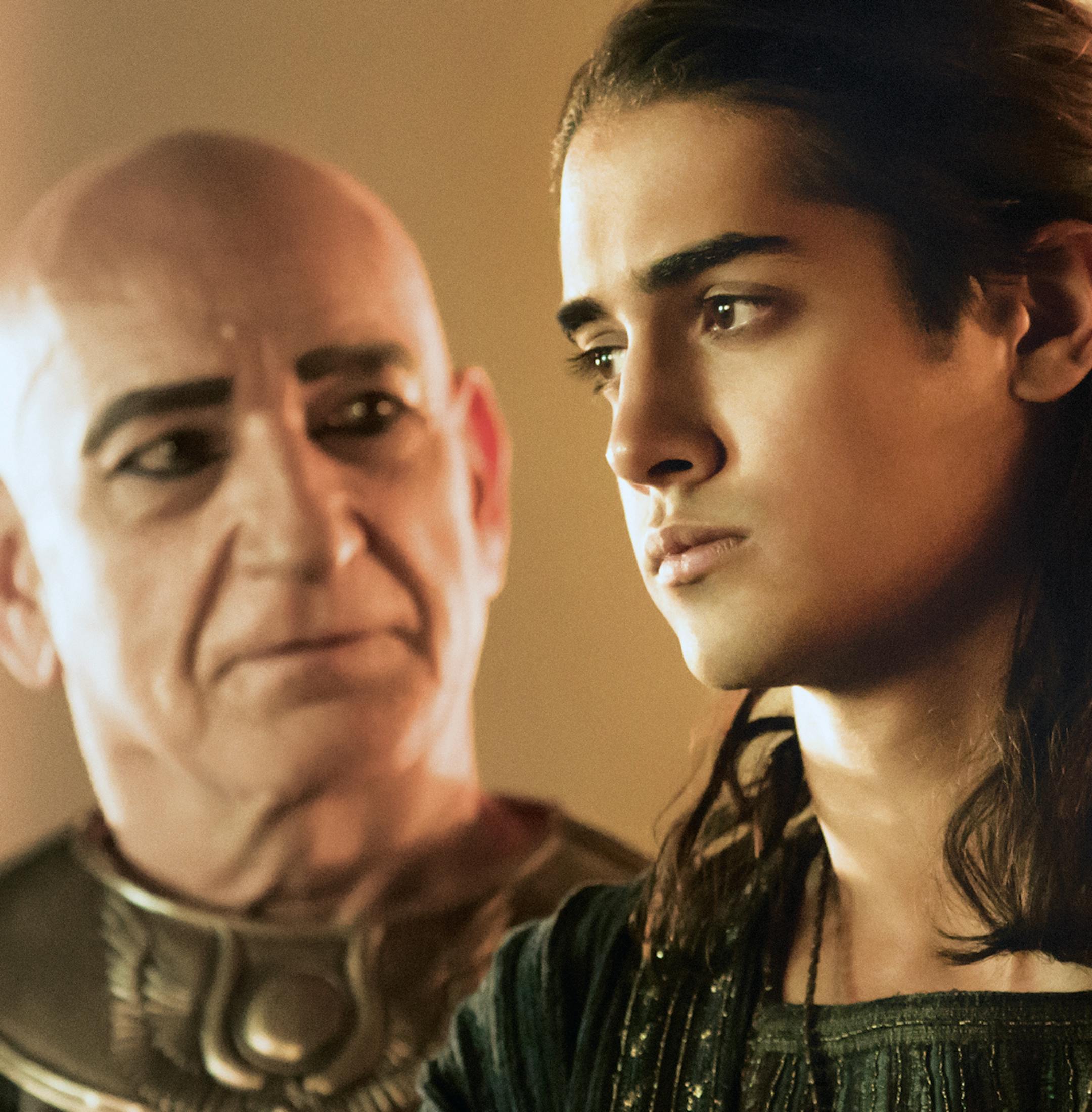 Spike Ben Kingsley, left, and Avan Jogia star in "Tut."