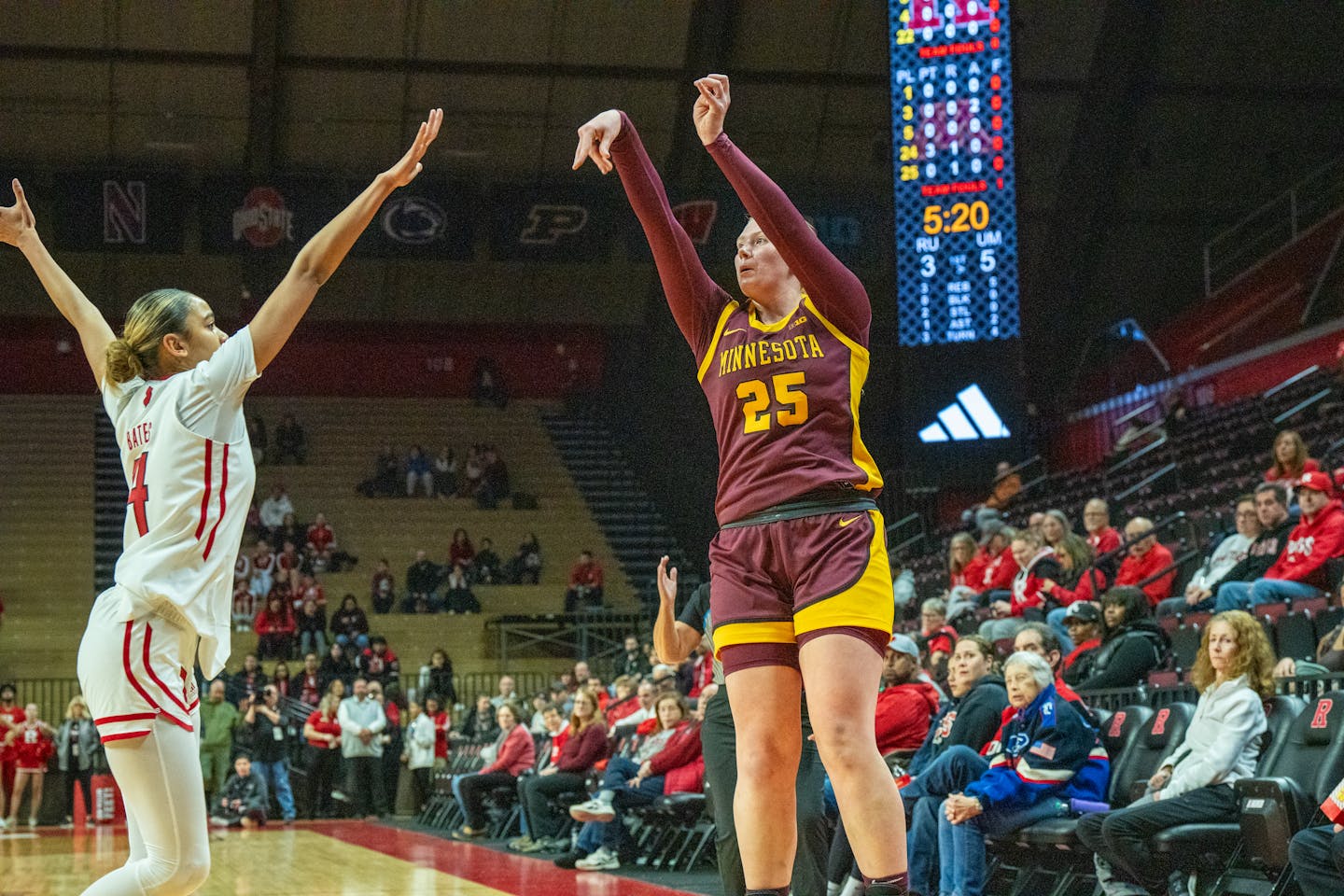 Gophers women s basketball loses 81 73 at Rutgers drops sixth in