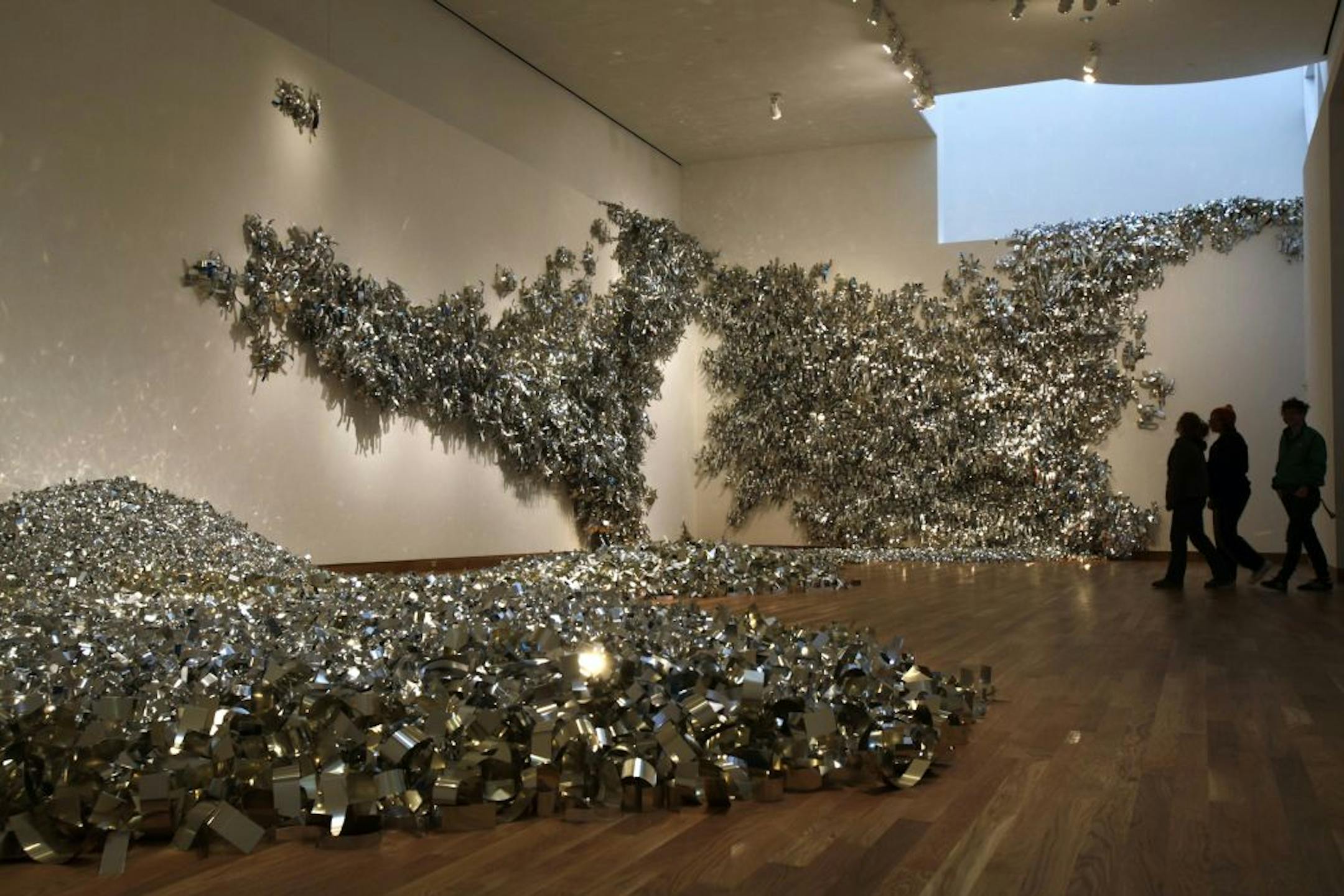 Sharon Louden's "Merge" in the Weisman's new addition.