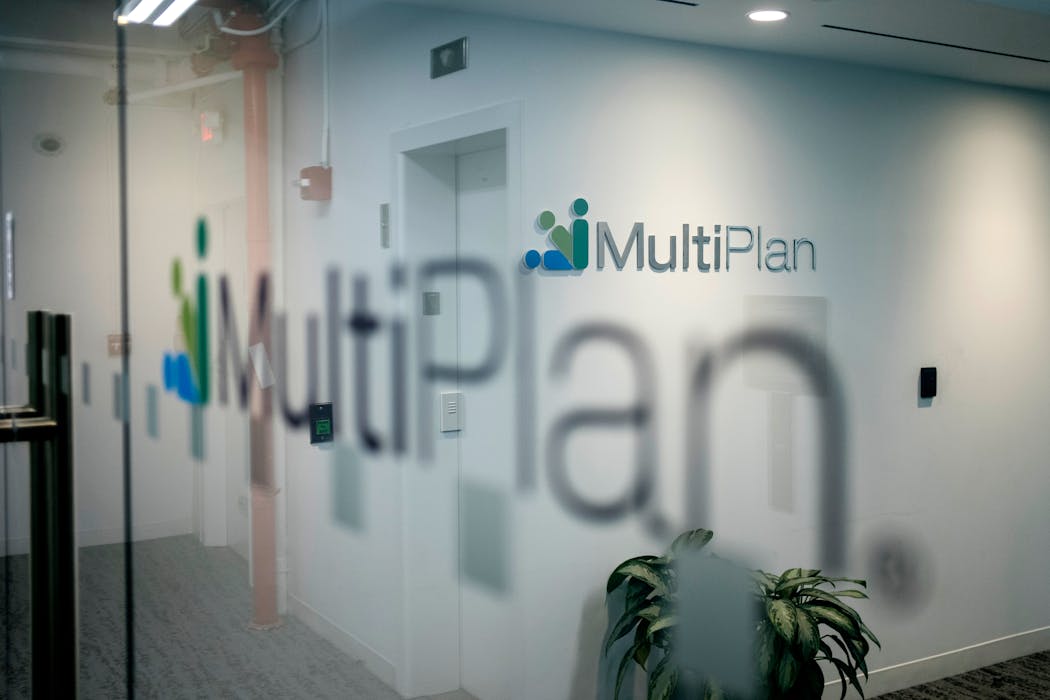 Offices for MultiPlan, a data analytics firm that helps several big health insurers decide how much so-called out-of-network medical providers should be paid, in a 5th Avenue building in the Manhattan, April 1, 2024. 