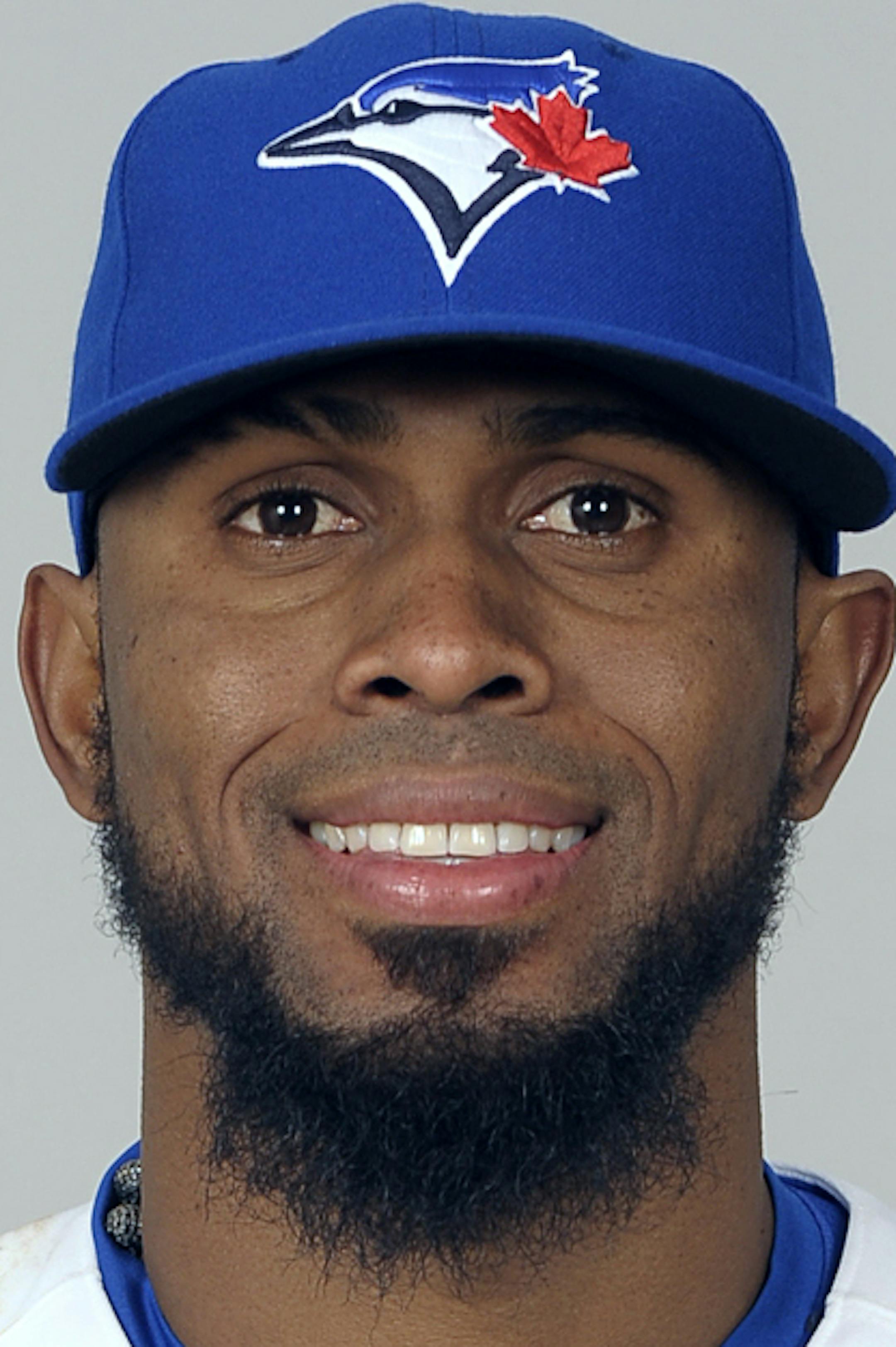 DUNEDIN, FL - FEBRUARY 18: Jose Reyes #7 of the Toronto Blue Jays poses during Photo Day on Monday, February 18, 2013 at Florida Auto Exchange Stadium in Dunedin, Florida. (Photo by Tony Firriolo/MLB Photos via Getty Images) *** Local Caption *** Jose Reyes ORG XMIT: 159447770