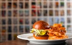 Esker Grove's "House Ground Burger." ] (AARON LAVINSKY/STAR TRIBUNE) aaron.lavinsky@startribune.com A roundup of the best of Burger Friday, from the p