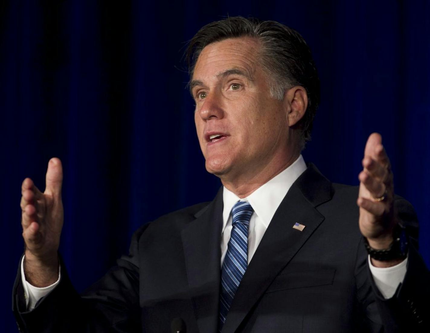 Republican presidential candidate, former Massachusetts Gov. Mitt Romney