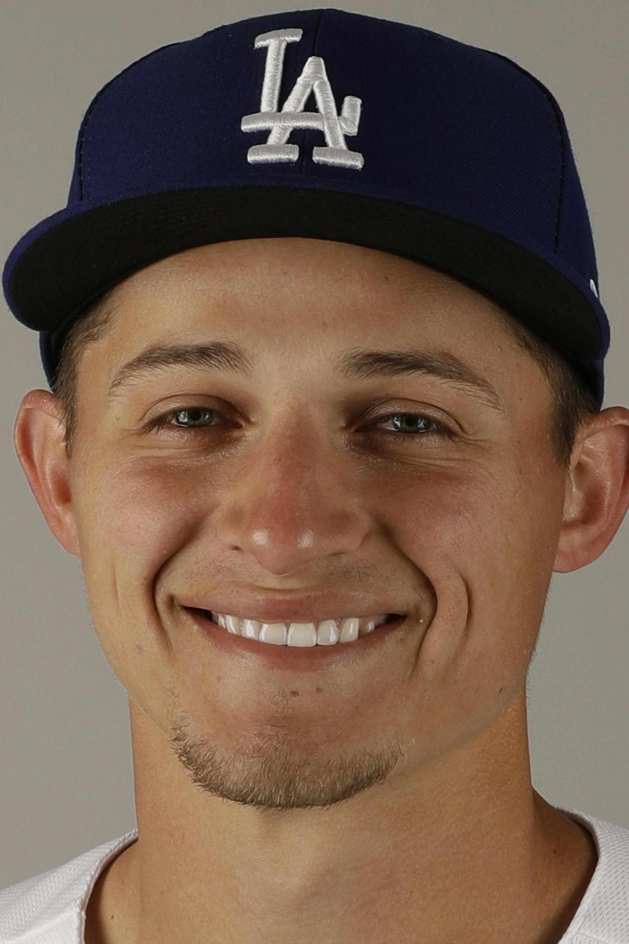 This is a 2017 photo of Corey Seager. This image reflects the Los Angeles Dodgers active roster as of Friday, Feb. 24, 2017, when the photo was taken in Glendale, Ariz. (AP Photo/Morry Gash) ORG XMIT: NYKV1245