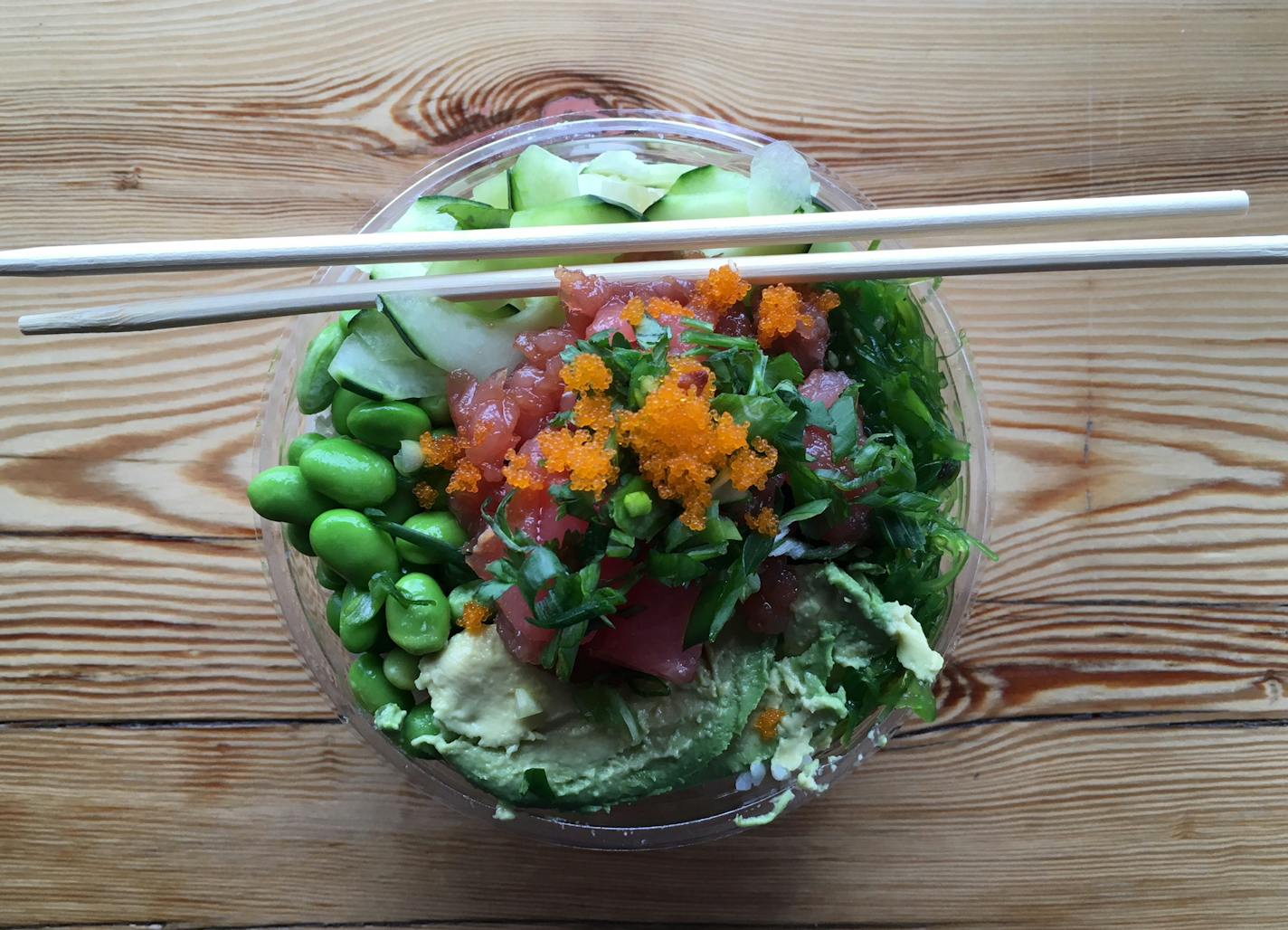 Poke from Fish Bowl Poke in Minneapolis.