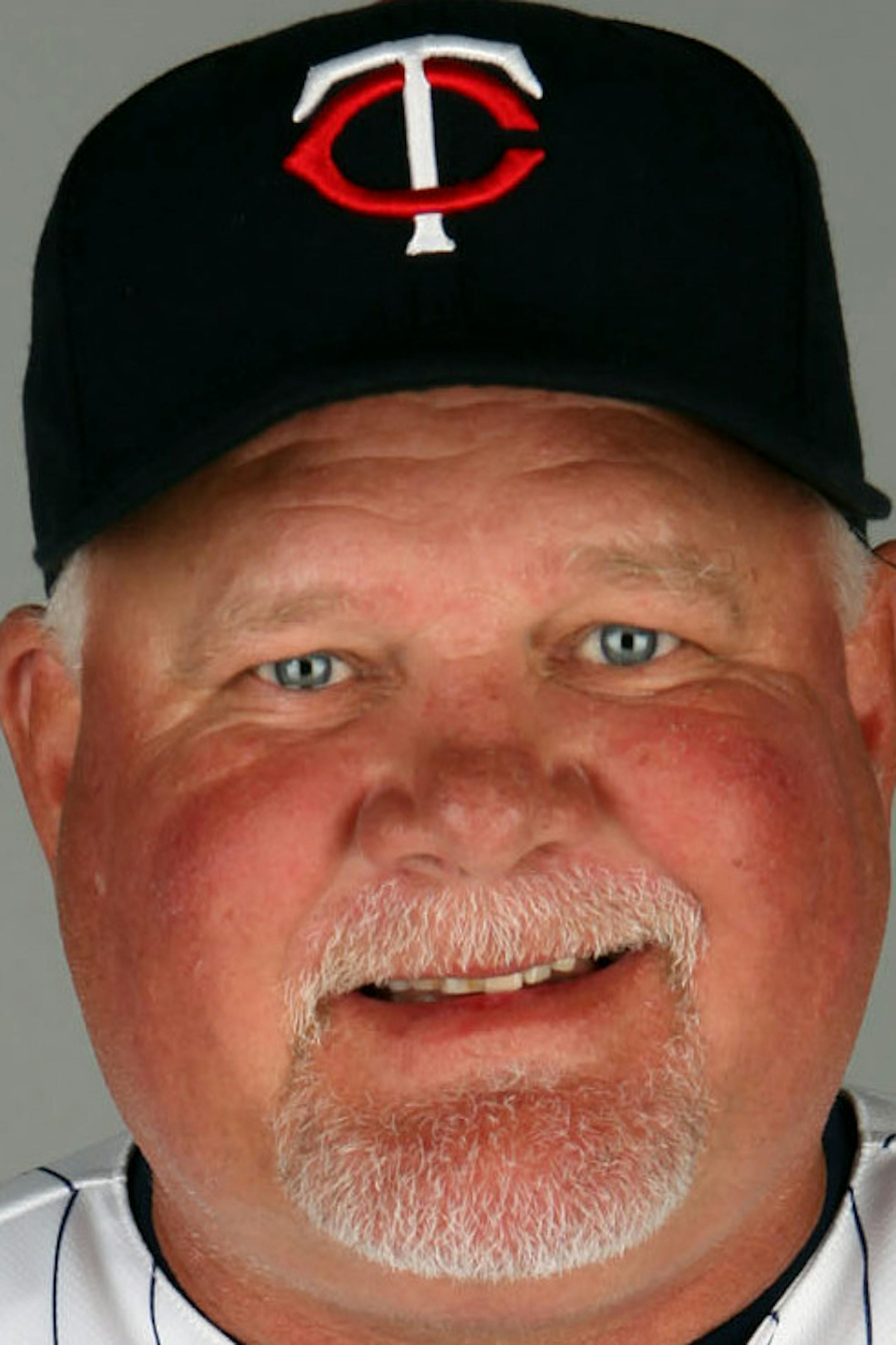FORT MYERS, FL - FEBRUARY 27: Manager Ron Gardenhire (35) of the Minnesota Twins poses during Photo Day on Monday, February 27, 2012 at Hammond Stadium in Fort Myers, Florida. (Photo by Eliot J. Schechter/MLB Photos via Getty Images) *** Local Caption *** Ron Gardenhire ORG XMIT: 137075938
