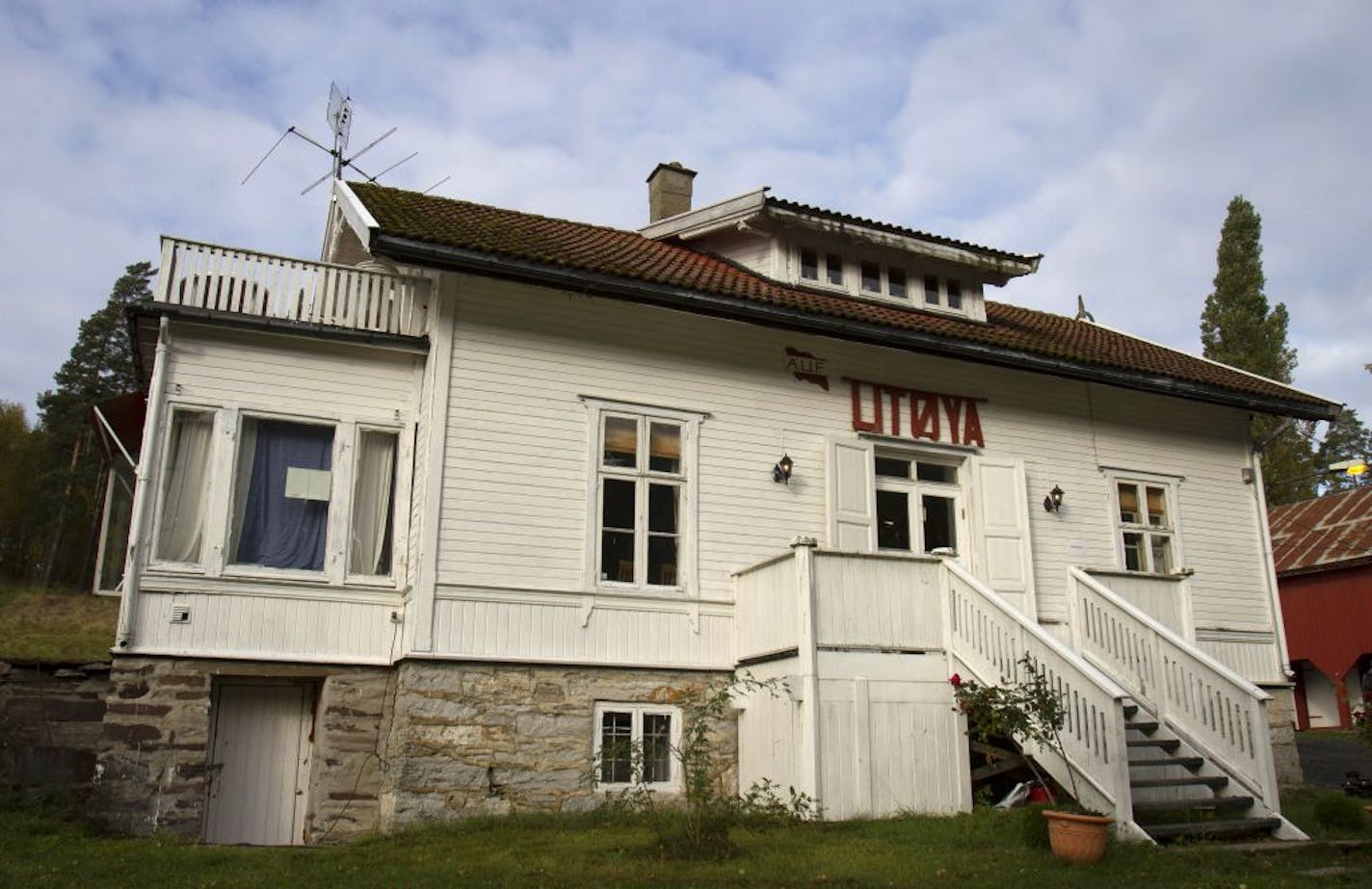 A building where some of the victims of the July 22, 2011, massacre were killed on Utoya island in Norway.