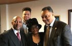 The Rev. Jerry McAfee and others met with noted civil rights figure Jesse Jackson on Sunday at McAfee's north Minneapolis church.