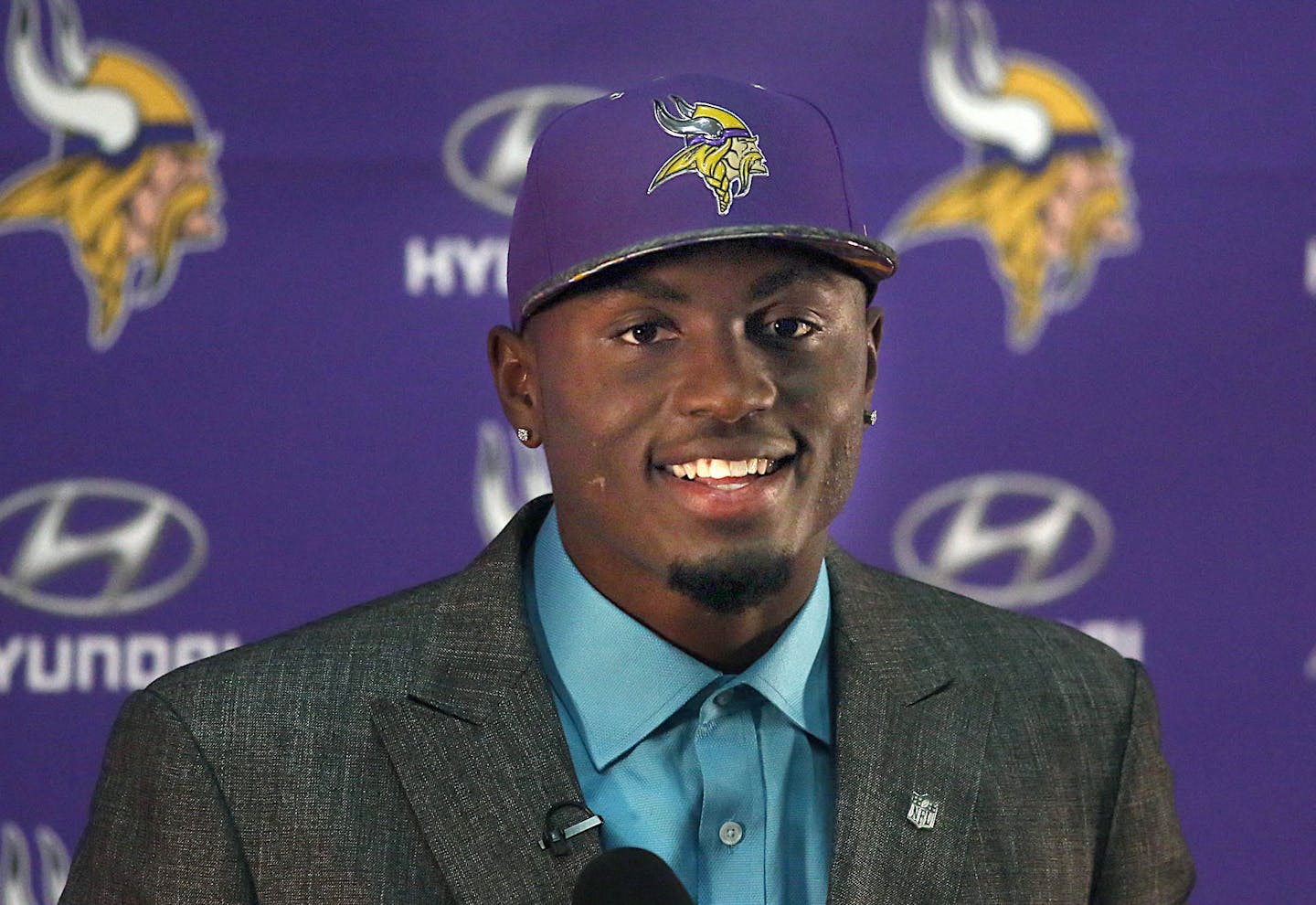 The Vikings&#xed; first-round draft pick, wide receiver Laquon Treadwell of Ole Miss, was introduced Friday at Winter Park.