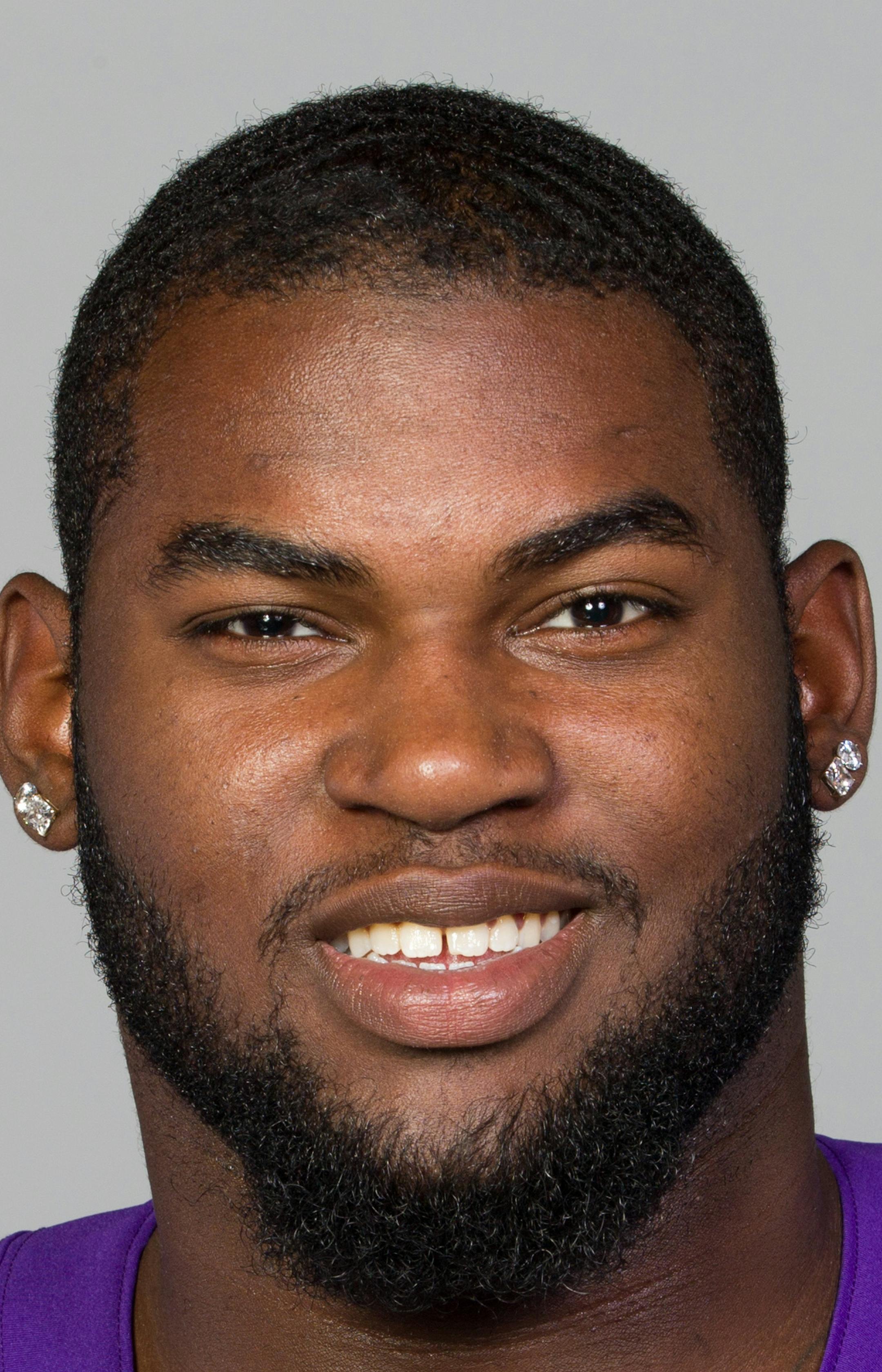 This is a photo of Sharrif Floyd of the Minnesota Vikings NFL football team. This image reflects the Minnesota Vikings active roster as of Monday, July 6, 2015. (AP Photo) ORG XMIT: NFLHS15