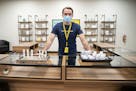 Teagen Warrick, doctor of pharmacy at Green Goods in Hermantown, staffs the cannabis dispensary. The new site saves Duluthians a 70-mile drive to Hibb
